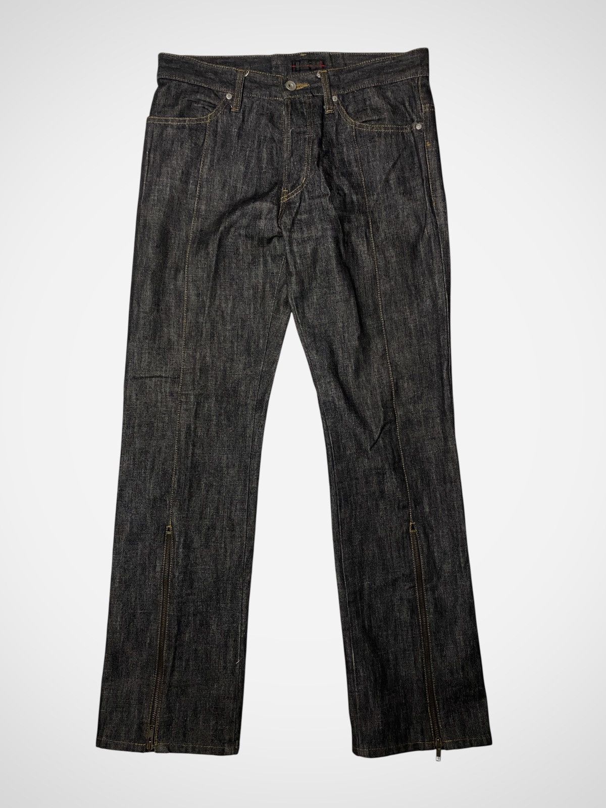If Six Was Nine Morgan Homme Zipper Jeans Size US 30 / EU 46 - 2 Thumbnail