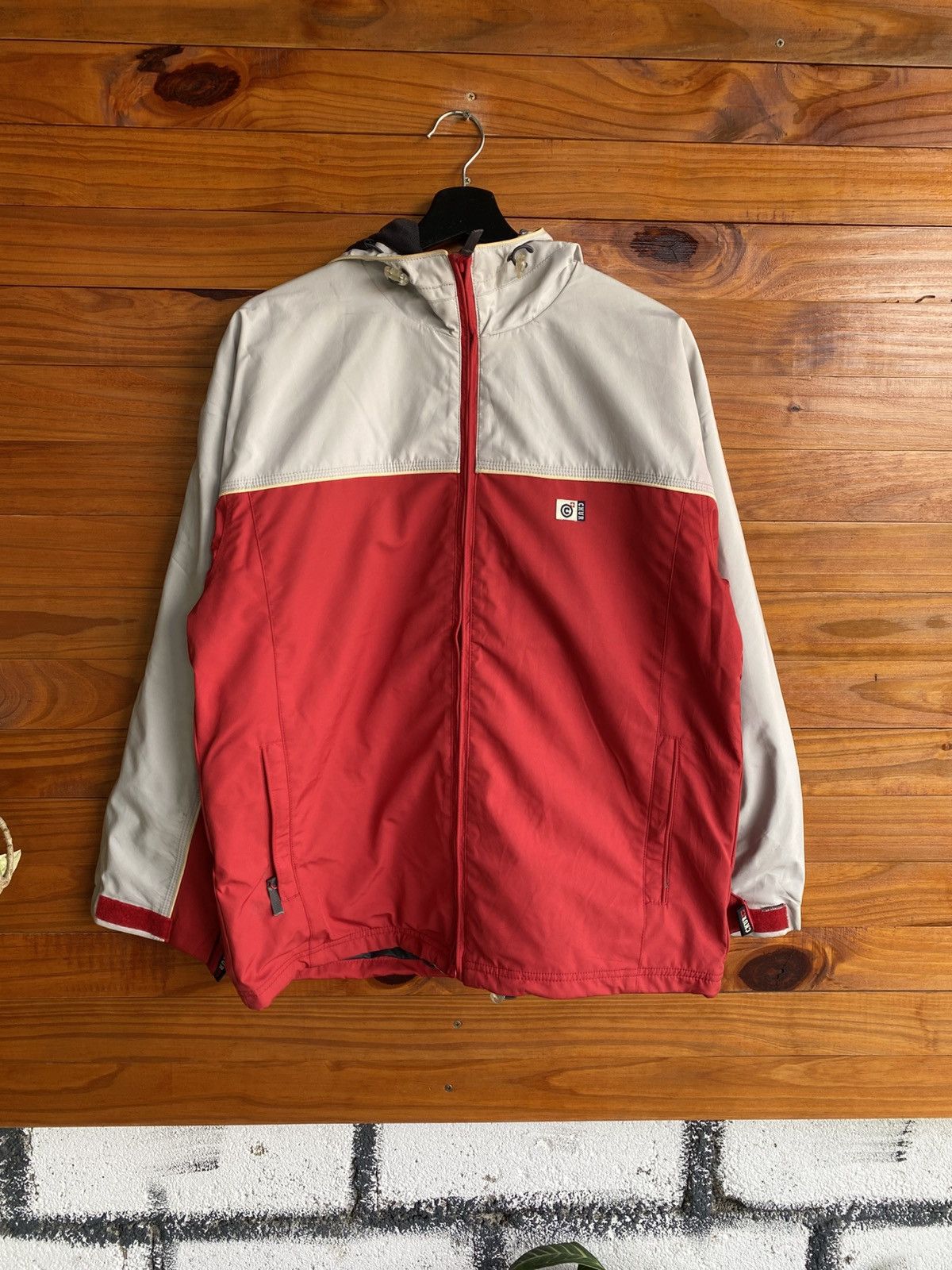 Japanese Brand Vintage CHUR Snowboarding Generation Hooded Jacket Red Grey Size M / US 6-8 / IT 42-44 - 3 Thumbnail