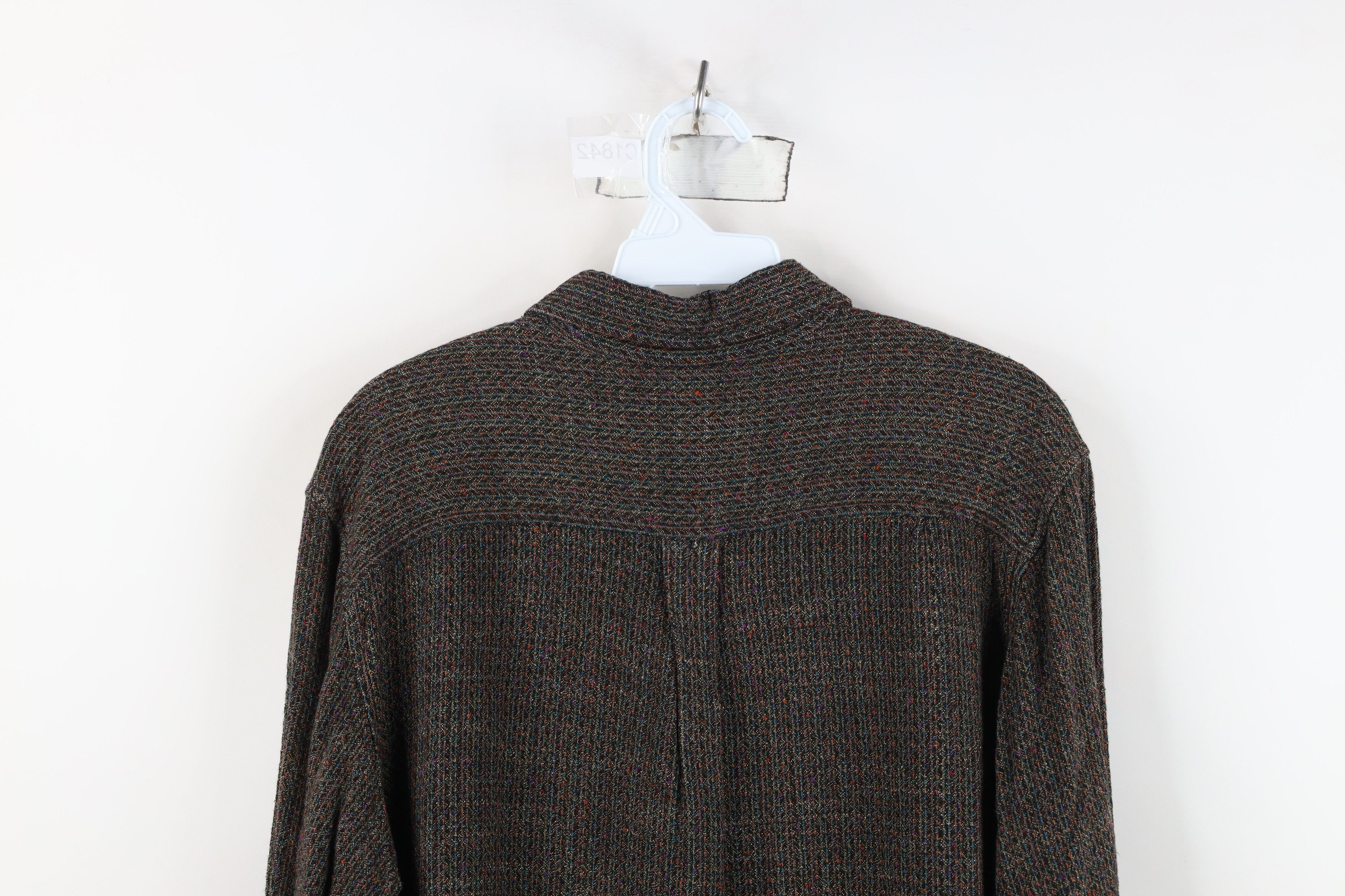 Vintage Vintage 90s Streetwear Knit Heavyweight Button Shirt USA Size US M / EU 48-50 / 2 - 12 Thumbnail