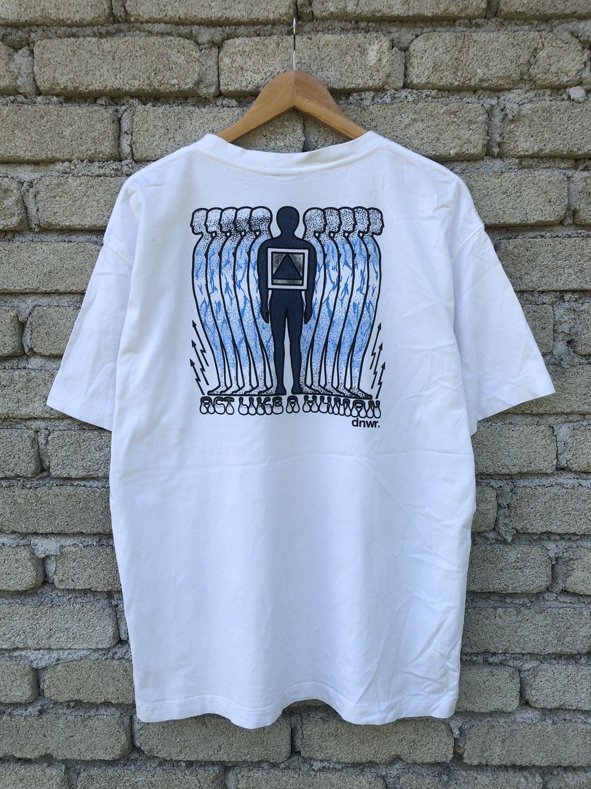 Vintage × Zara Streetwear Zara Act Like A Human X dnwr Art Tshirt Size US XL / EU 56 / 4 - 1 Thumbnail