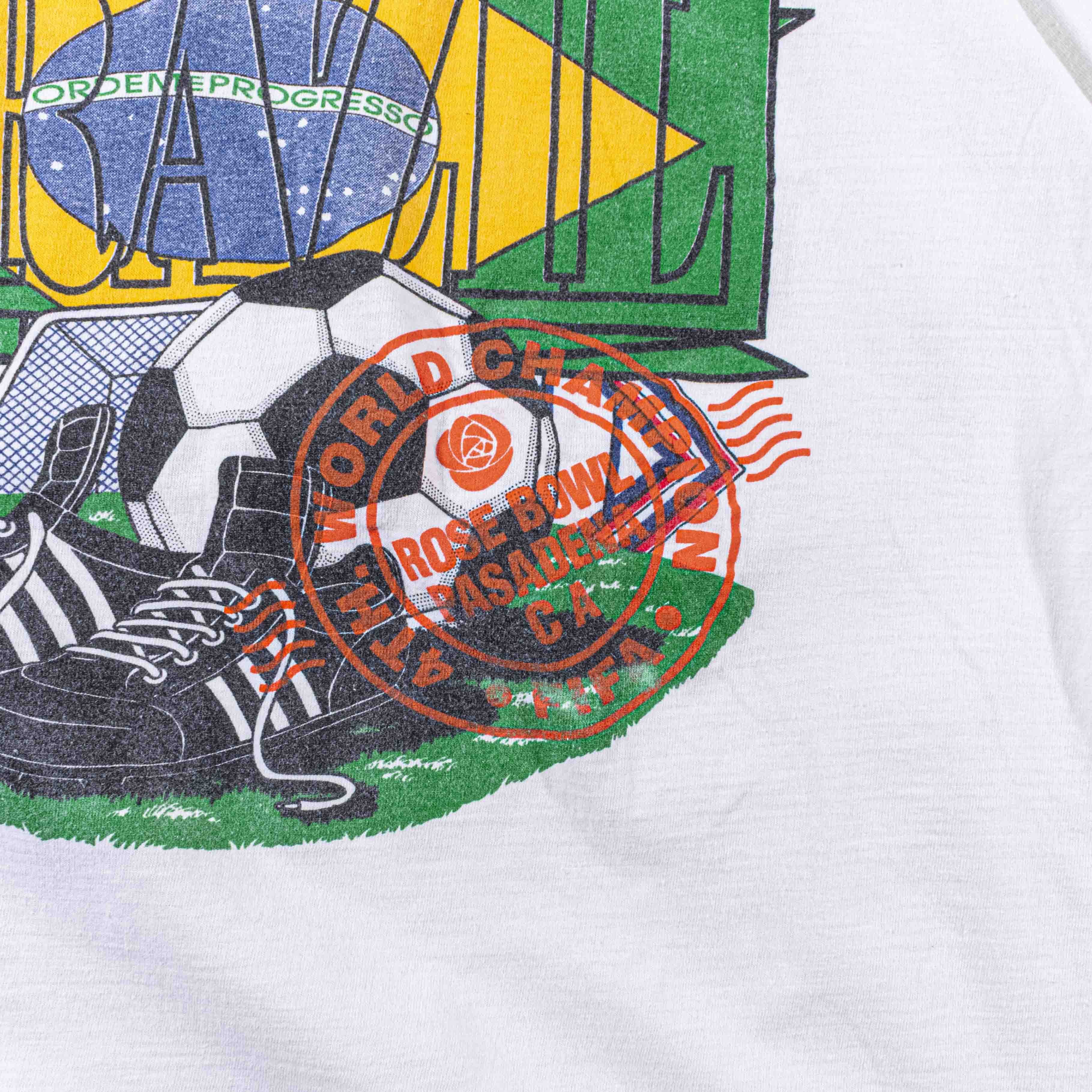 Vintage Vintage 1994 World Cup Brazil Champions T-Shirt Rose Bowl 94 Size US L / EU 52-54 / 3 - 10 Thumbnail