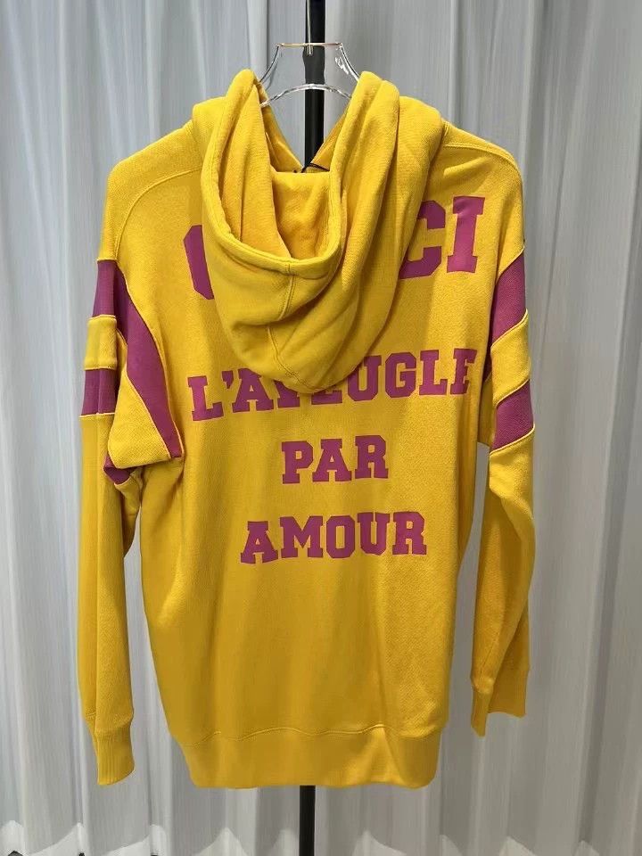 Gucci Gucci Gucci yellow letter logo hoodie 2501-Nextarrow Size US S / EU 44-46 / 1 - 2 Thumbnail