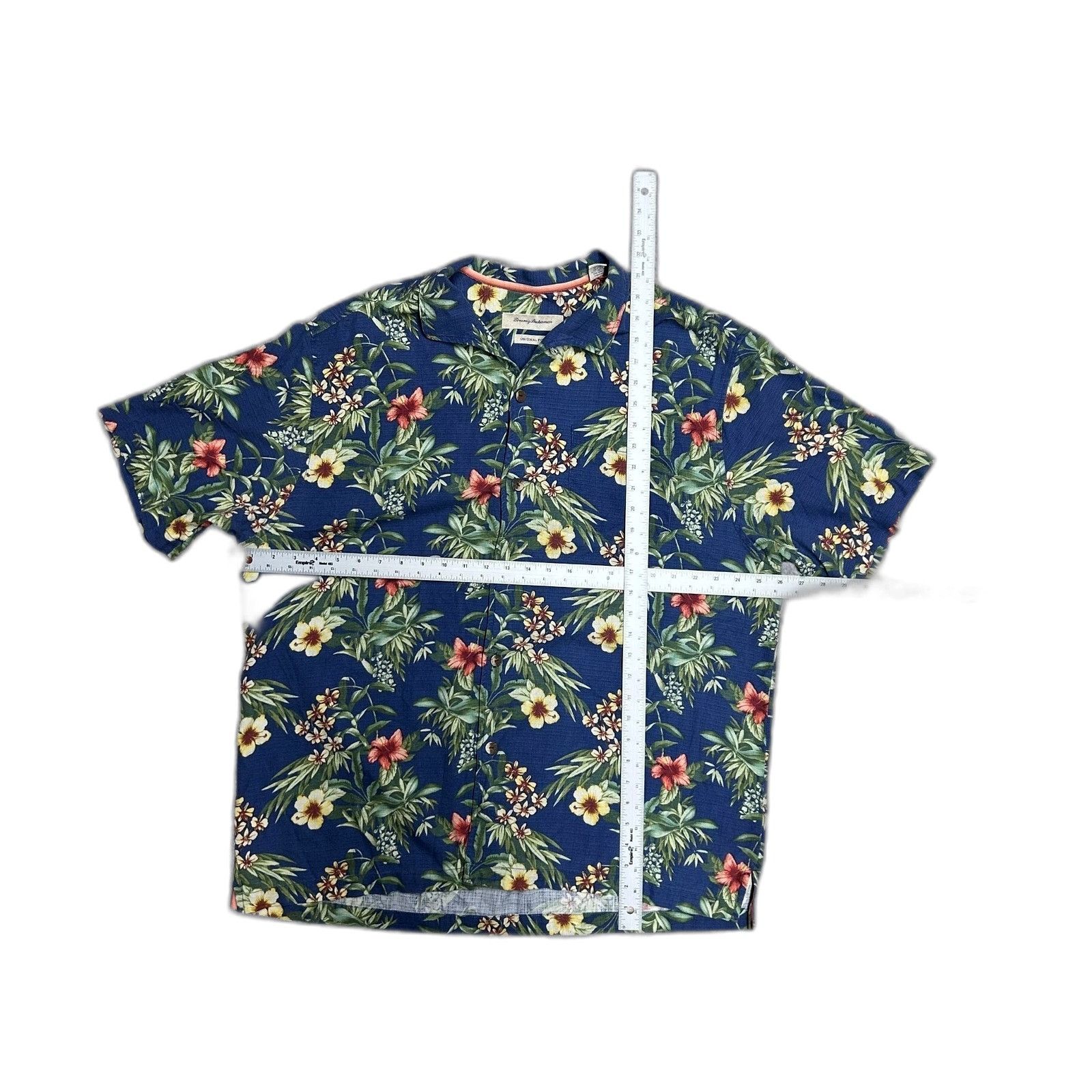 Tommy Bahama Tommy Bahama Blue Shirt Blue Green Silk Tropical Floral Hawa Size US L / EU 52-54 / 3 - 3 Thumbnail