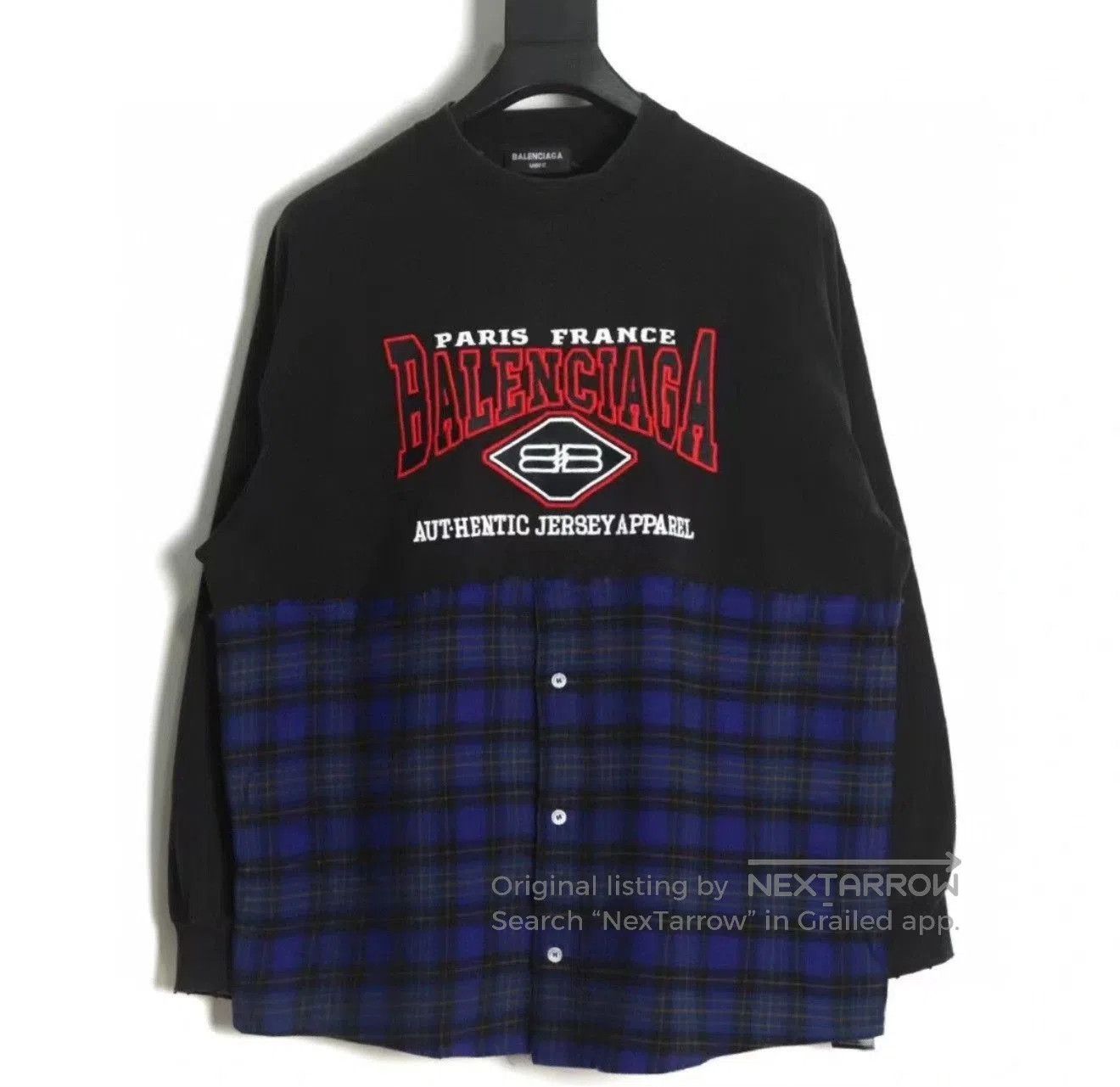 Balenciaga Balenciaga Batman Embroidery Plaid Shirt. Size US M / EU 48-50 / 2 - 7 Thumbnail