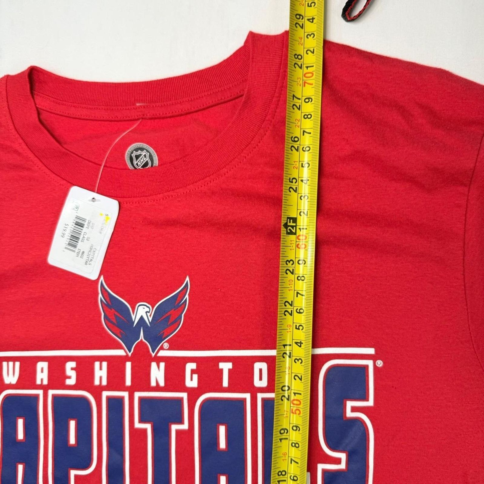 NHL NWT Licensed Washington Capitals red blue NHL hockey Sz S Size US S / EU 44-46 / 1 - 3 Thumbnail