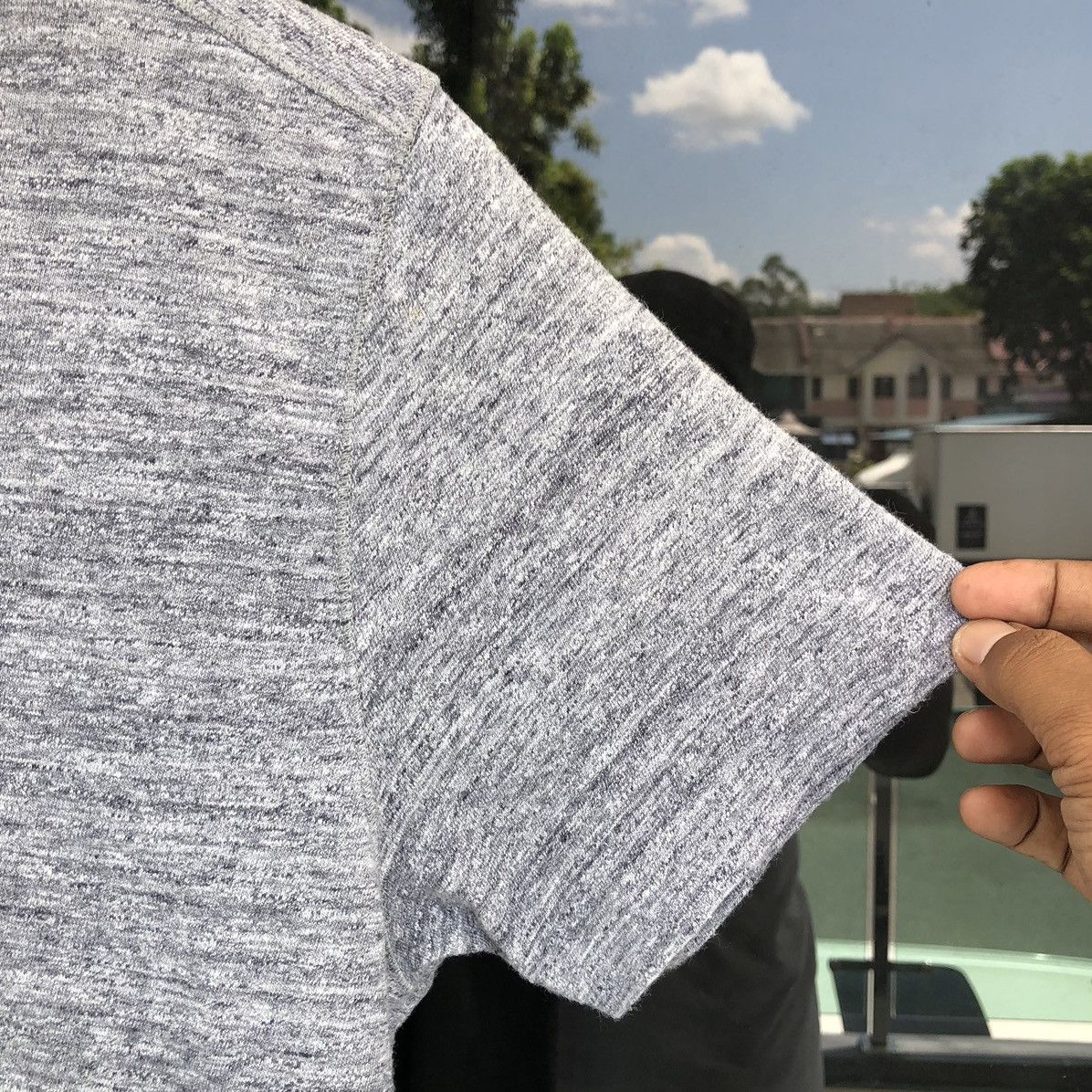 Stone Island Men’s V Neck Grey T shirt