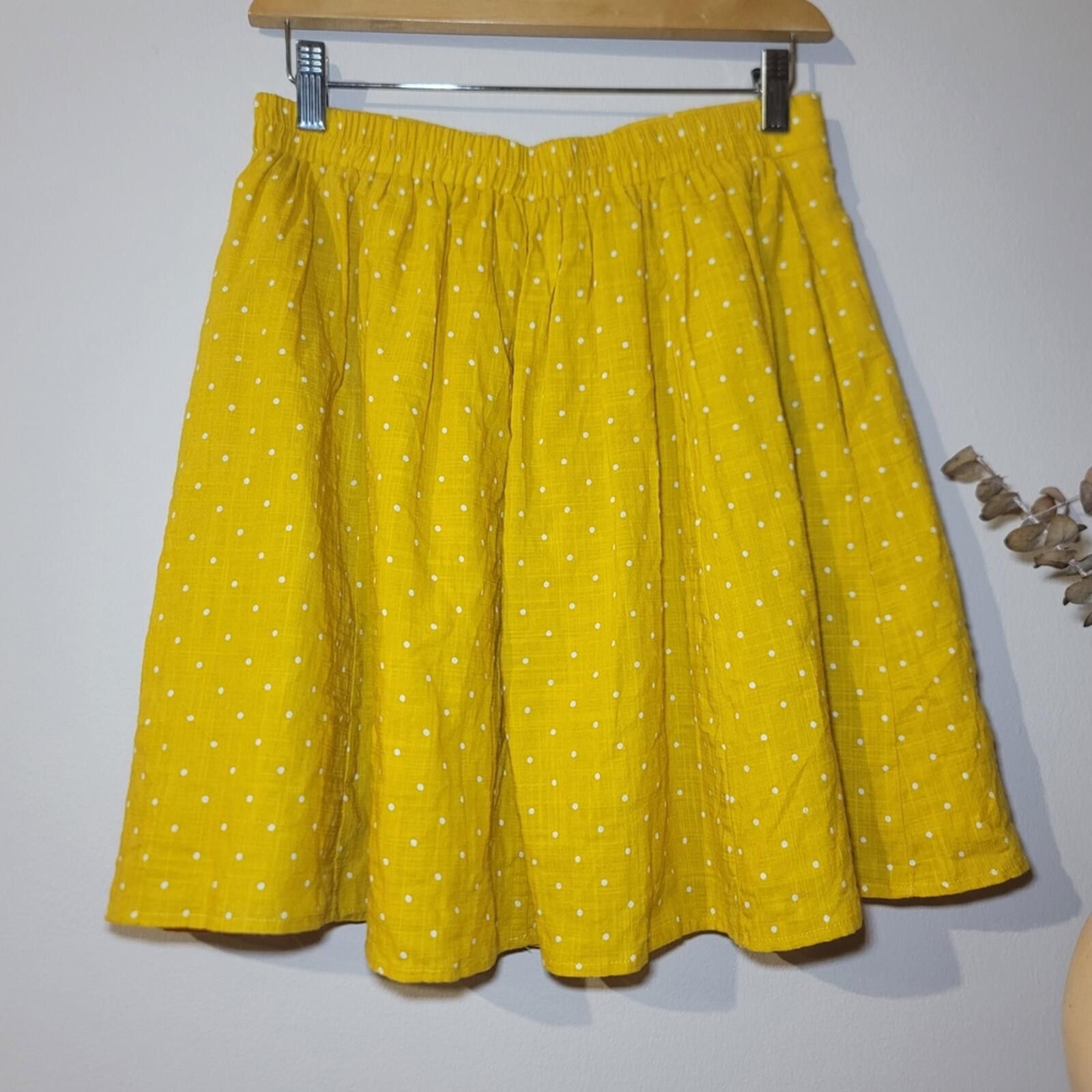 Other Tulip B Polka Dot Mini Skater Skirt Cotton Sz L Grandmacore Size 36" / US 14 / IT 50 - 5 Thumbnail