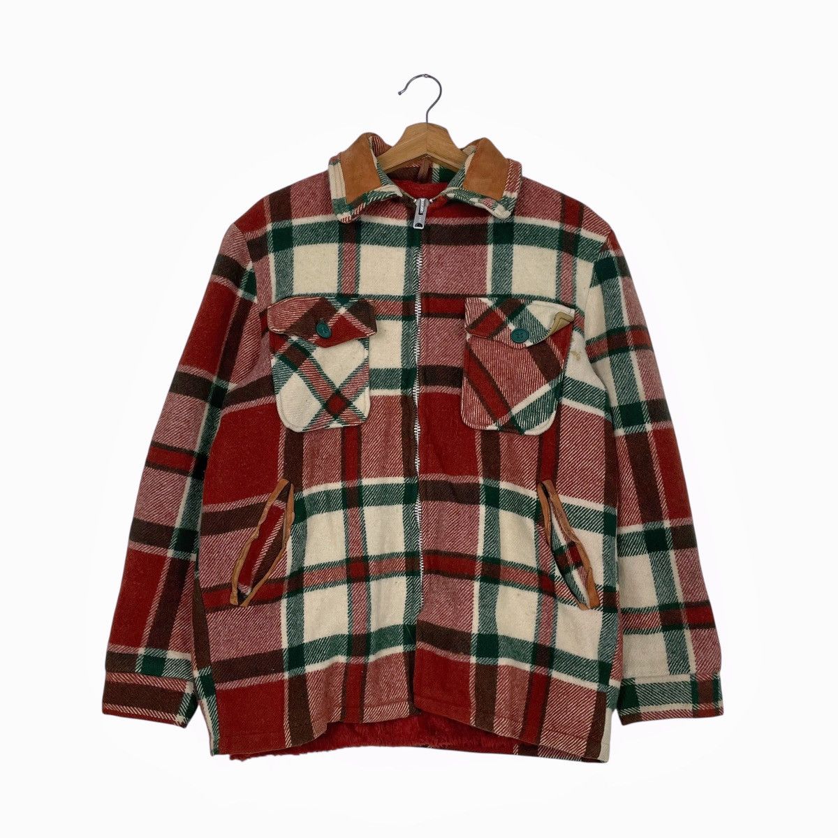 Woolrich Woolen Mills Vintage 60s Woolrich Plaid Flannel Wool Jacket Size US M / EU 48-50 / 2 - 1 Thumbnail