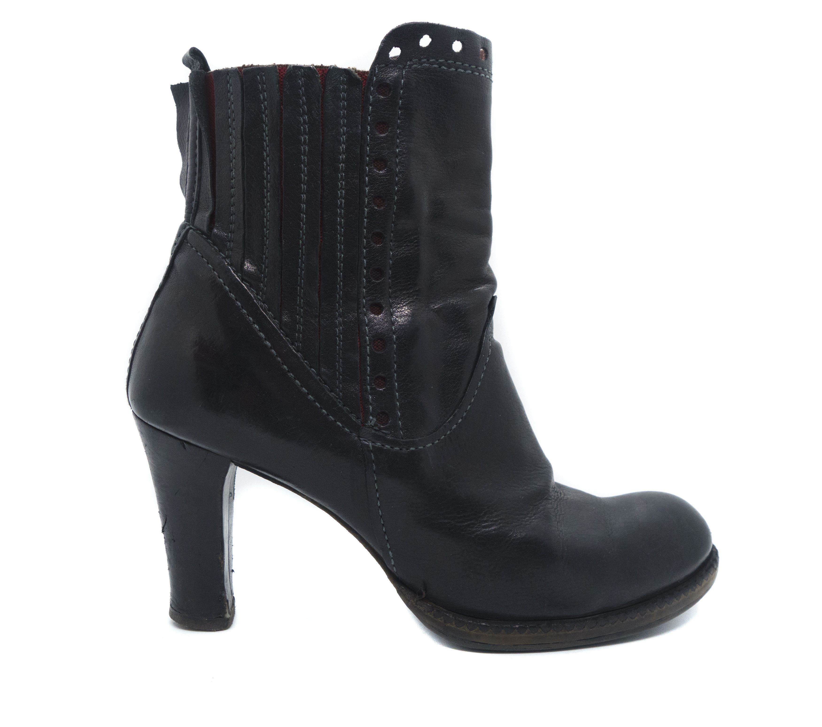 A.S.98 AS98 Queen Heeled Leather Boots Size US 9 / IT 39 - 1 Thumbnail
