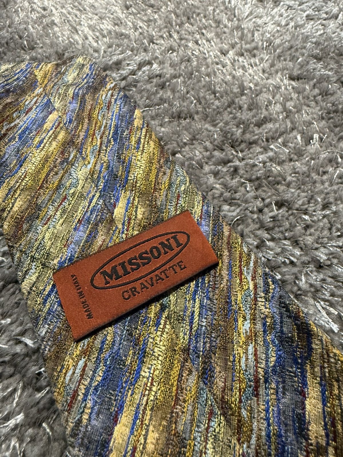 Missoni Missoni Tie Abstract 100% Silk Size ONE SIZE - 2 Thumbnail
