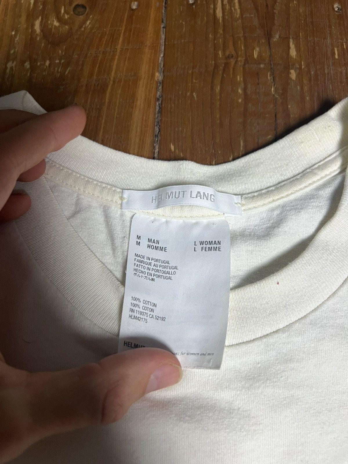 Helmut Lang Helmut Lang Logo Shirt Size US S / EU 44-46 / 1 - 3 Thumbnail