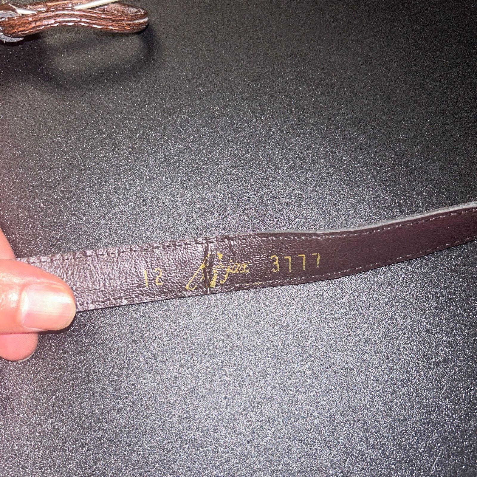 Other Brown Textured Faux Leather Adjustable Belt Women's Size 12 Size ONE SIZE - 9 Thumbnail