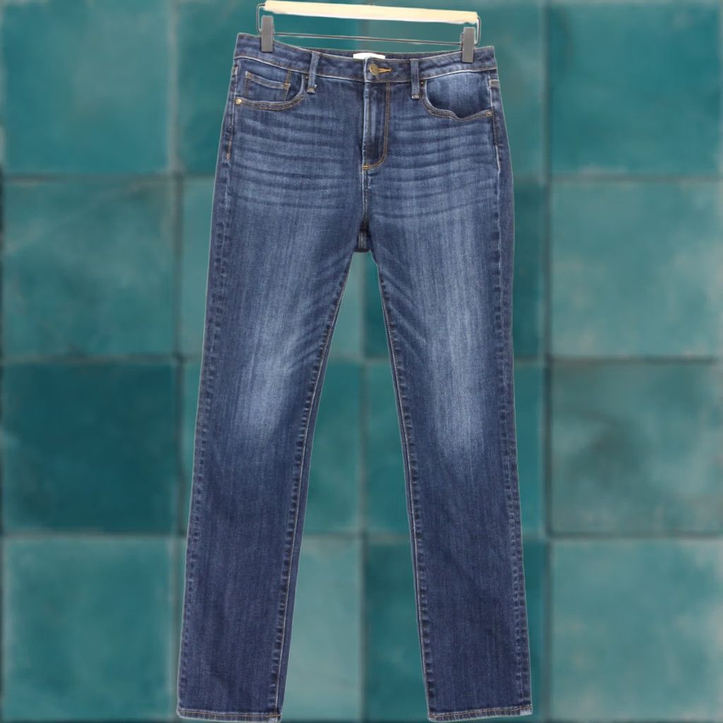 Vintage Driftwood Audrey Jeans Womens Blue Straight Leg Stretch Denim 27x31 Size 27" / US 4 / IT 40 - 1 Thumbnail