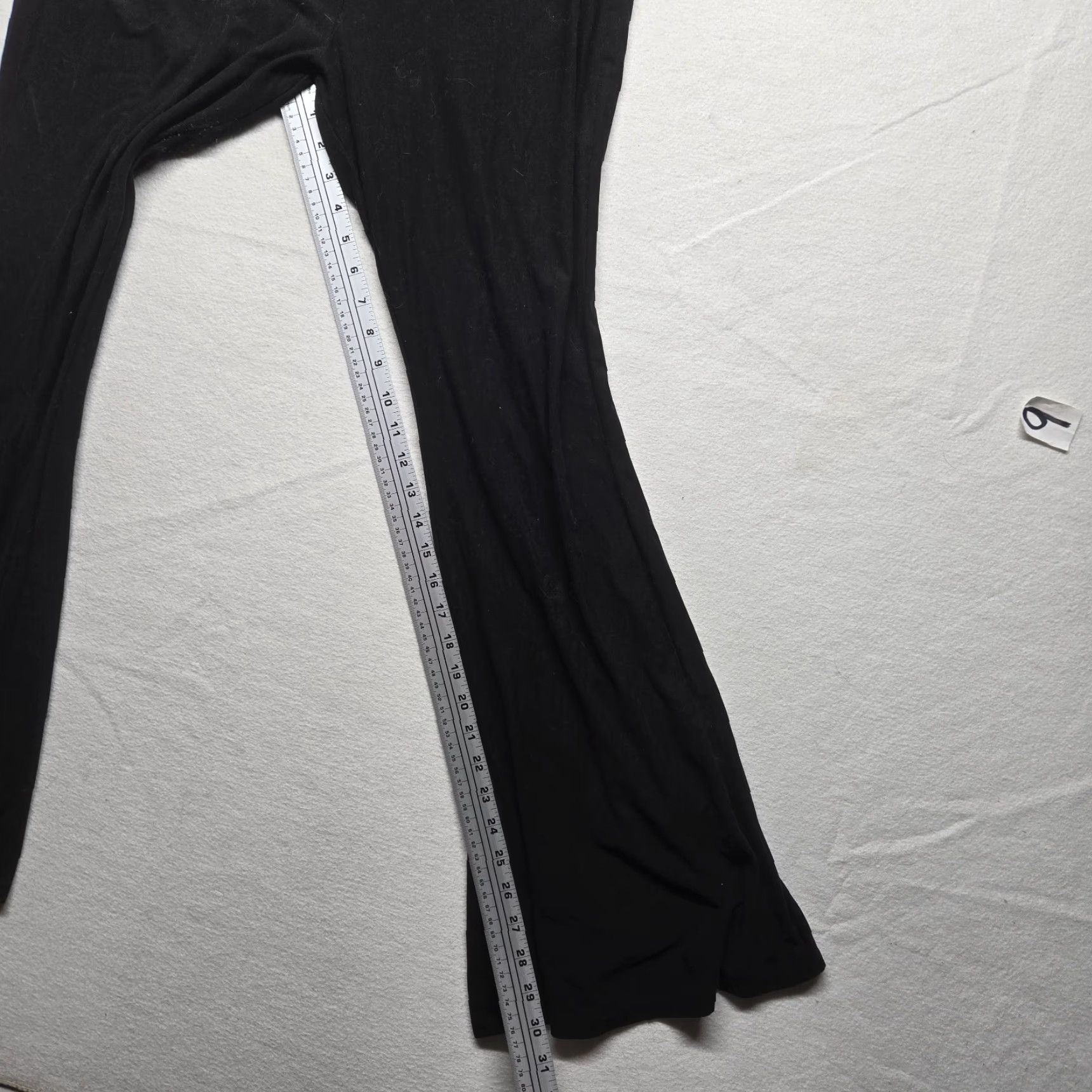 Vintage VINTAGE Nobo Solid Black Flare Sweatpants Women 2XL Plus Size 90s Fashion Size 40" / US 18 - 6 Thumbnail