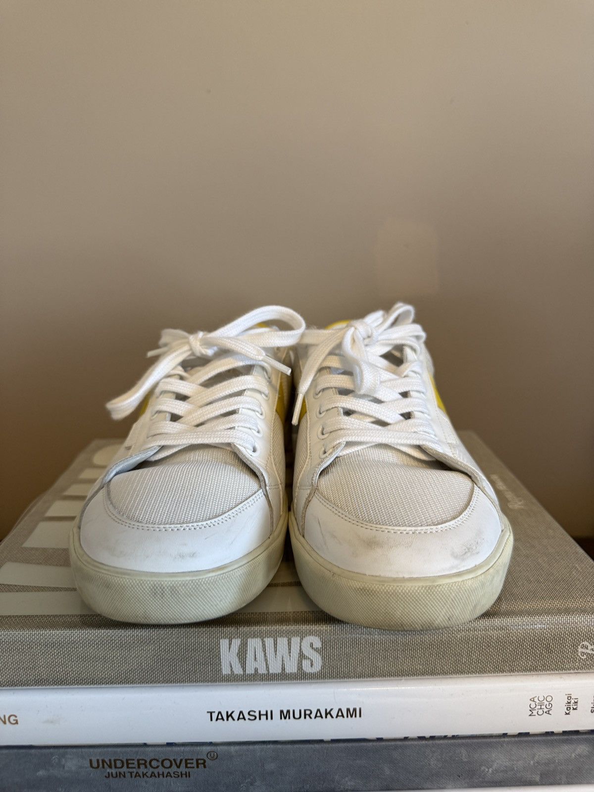 Celine × Hedi Slimane celine Triomphe Low Top in Black & Yellow Size US 9 / EU 42 - 2 Thumbnail