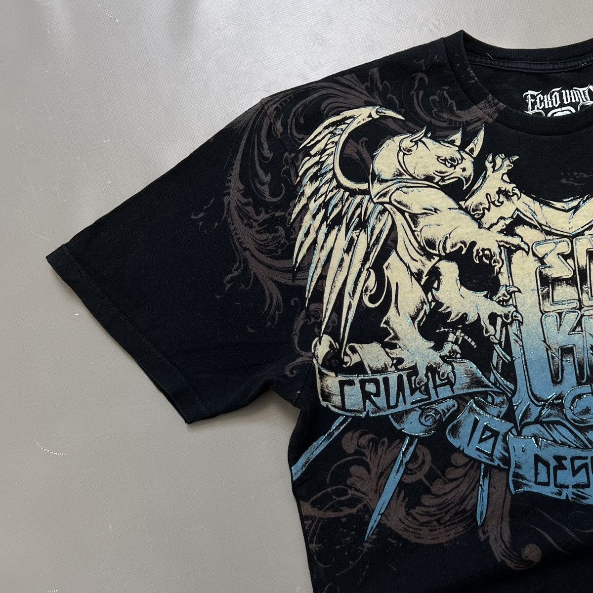 Affliction × Ecko Unltd. × Vintage Ecko Unltd x MMA Cyber Reversed Logo T Shirt Size L Size US L / EU 52-54 / 3 - 8 Thumbnail