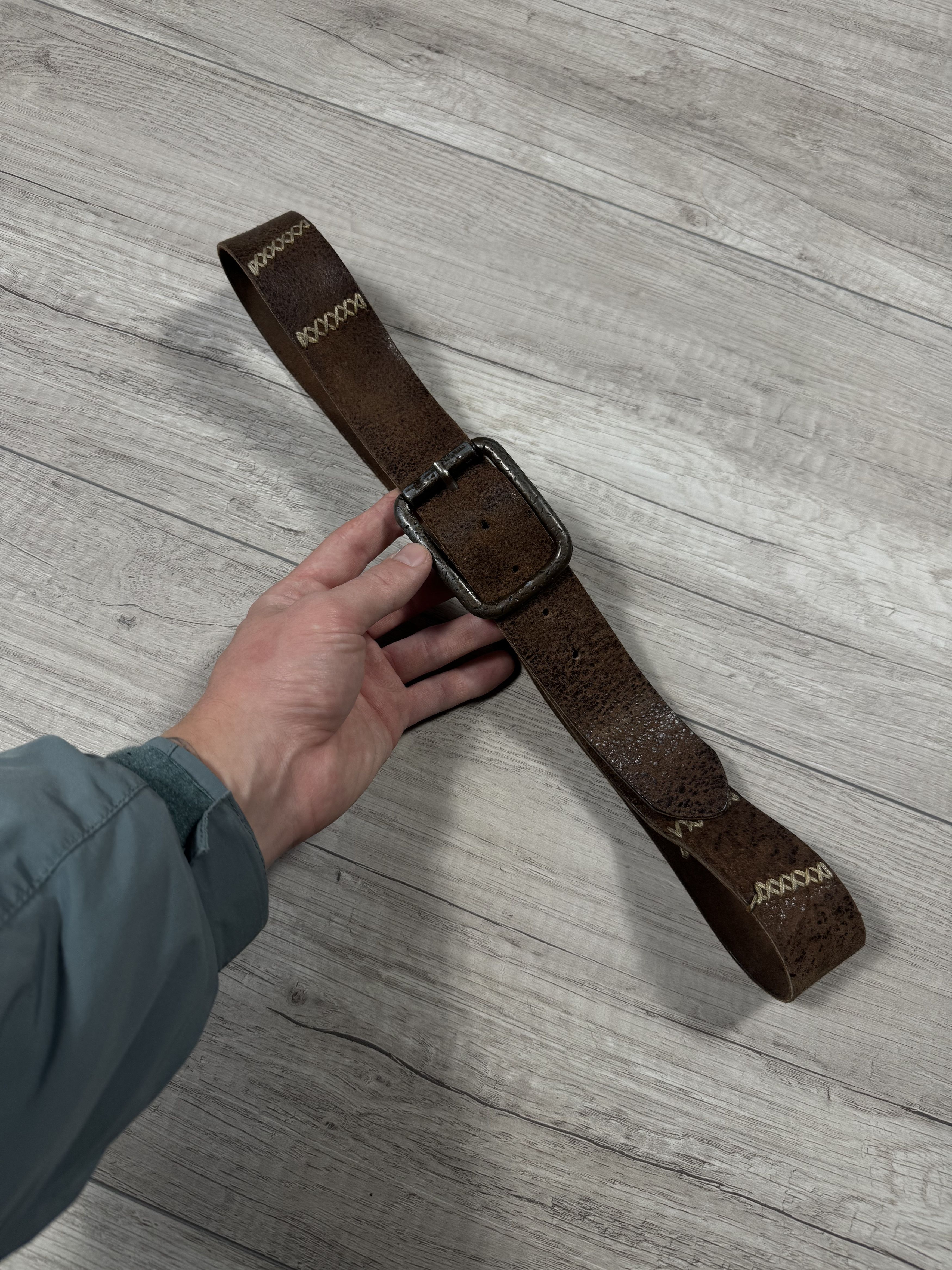 Japanese Brand Kapital Style Western Aztec Leather Belt Size ONE SIZE - 4 Thumbnail