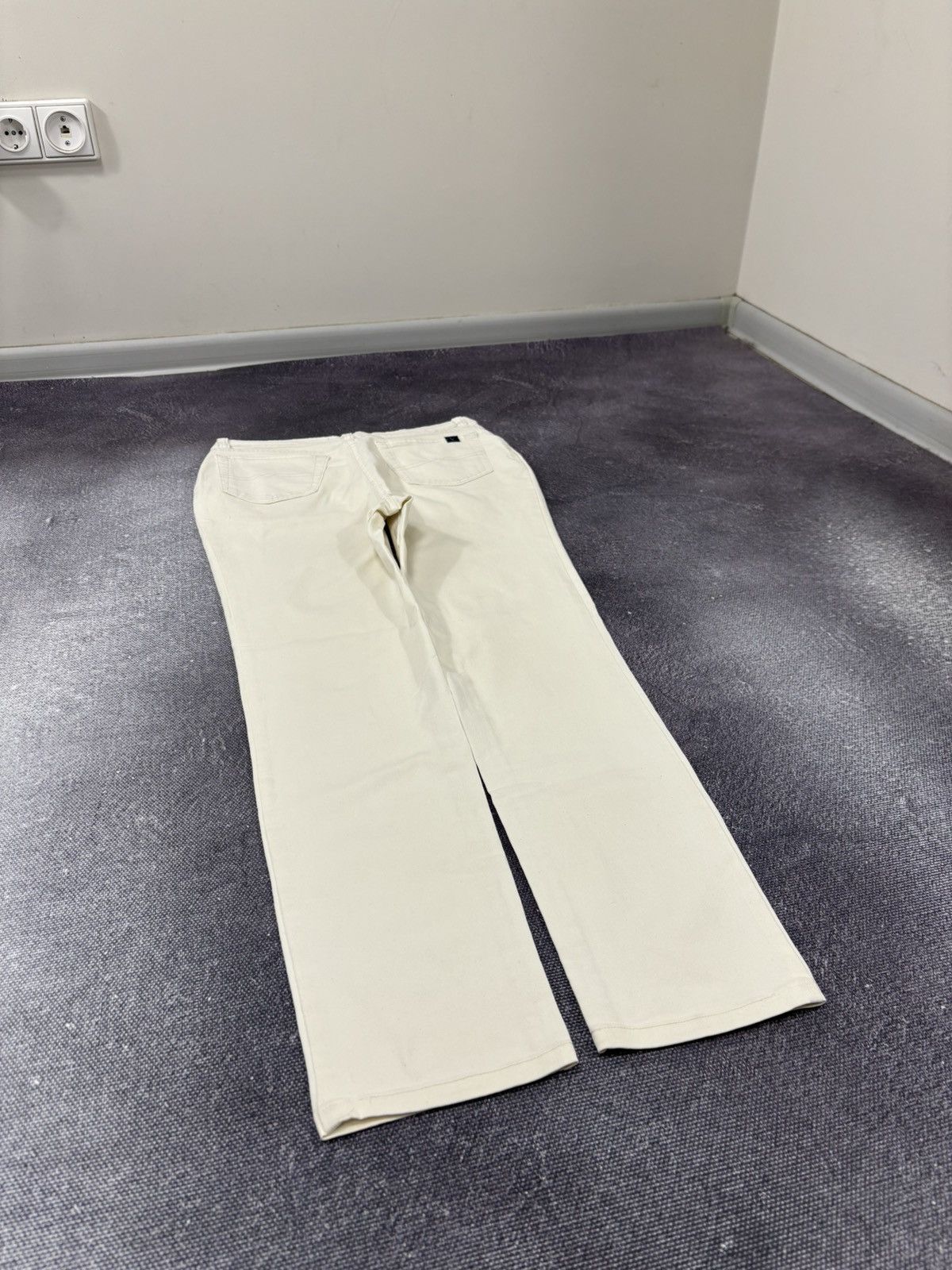 Valentino Vintage Valentino Women’s Beige Slim Fit Luxury Cotton Pants Size 31" - 14 Thumbnail