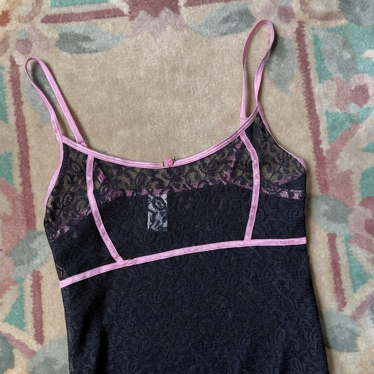 Other Vintage Y2K Black Lace Sheer Camisole (XS–S) Size S / US 4 / IT 40 - 2 Thumbnail