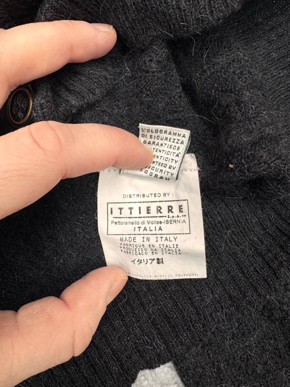 Dolce & Gabbana Dolce & Gabbana Dark Grey Button Knit Cardigan Sweater Size L / US 10 / IT 46 - 7 Thumbnail