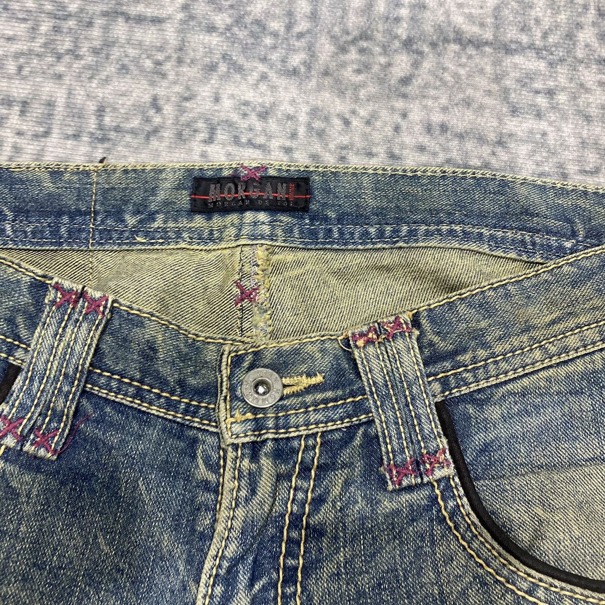Hysteric Glamour Flare☠️ Morgan Homme Mud Wash Jeans Punk Y2K Grunge Size US 31 - 8 Thumbnail