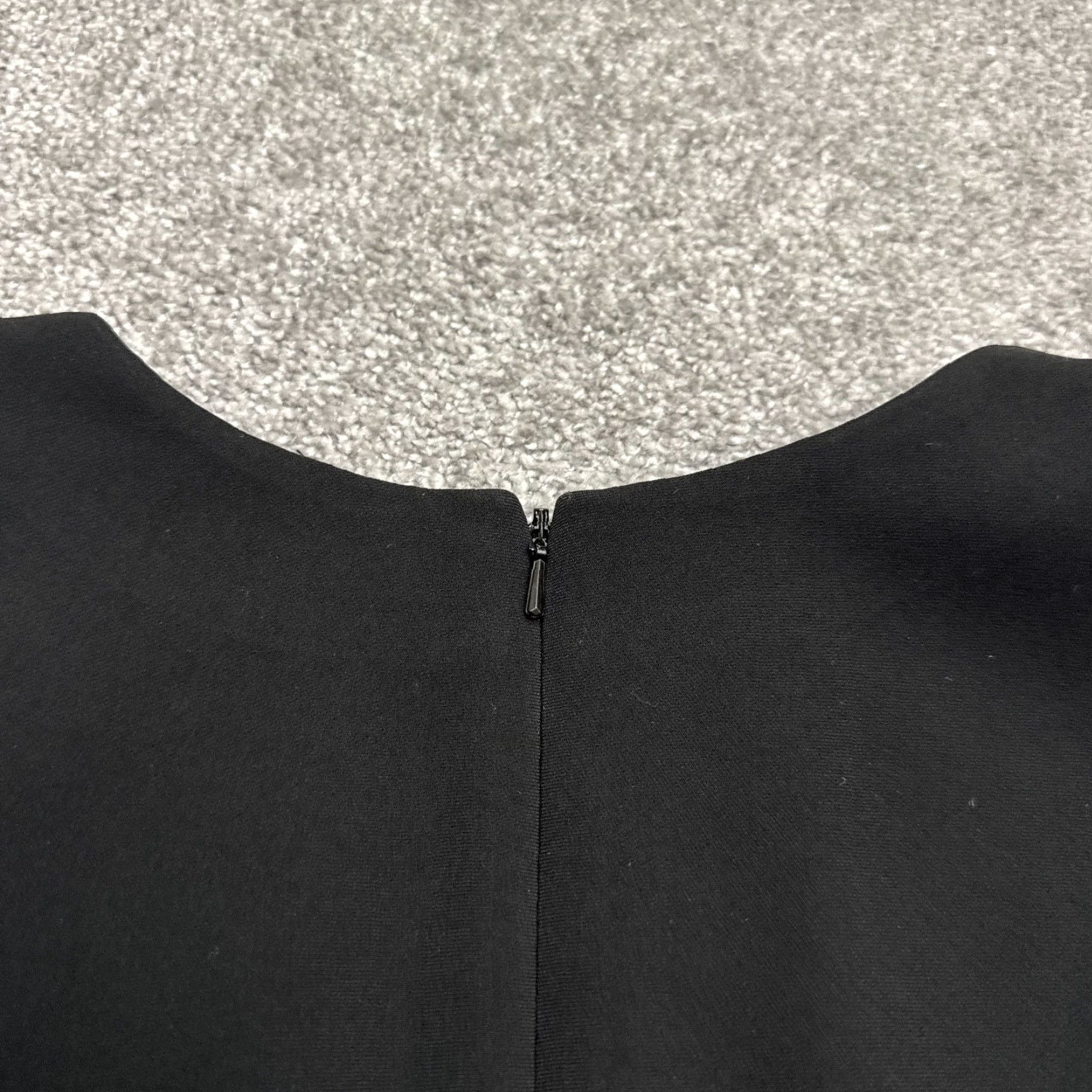 Ann Taylor Ann Taylor Dress Shift Womens 6 Black Knee Length Sleeveless V-Notch Slit Work Dress Size M / US 6-8 / IT 42-44 - 5 Thumbnail