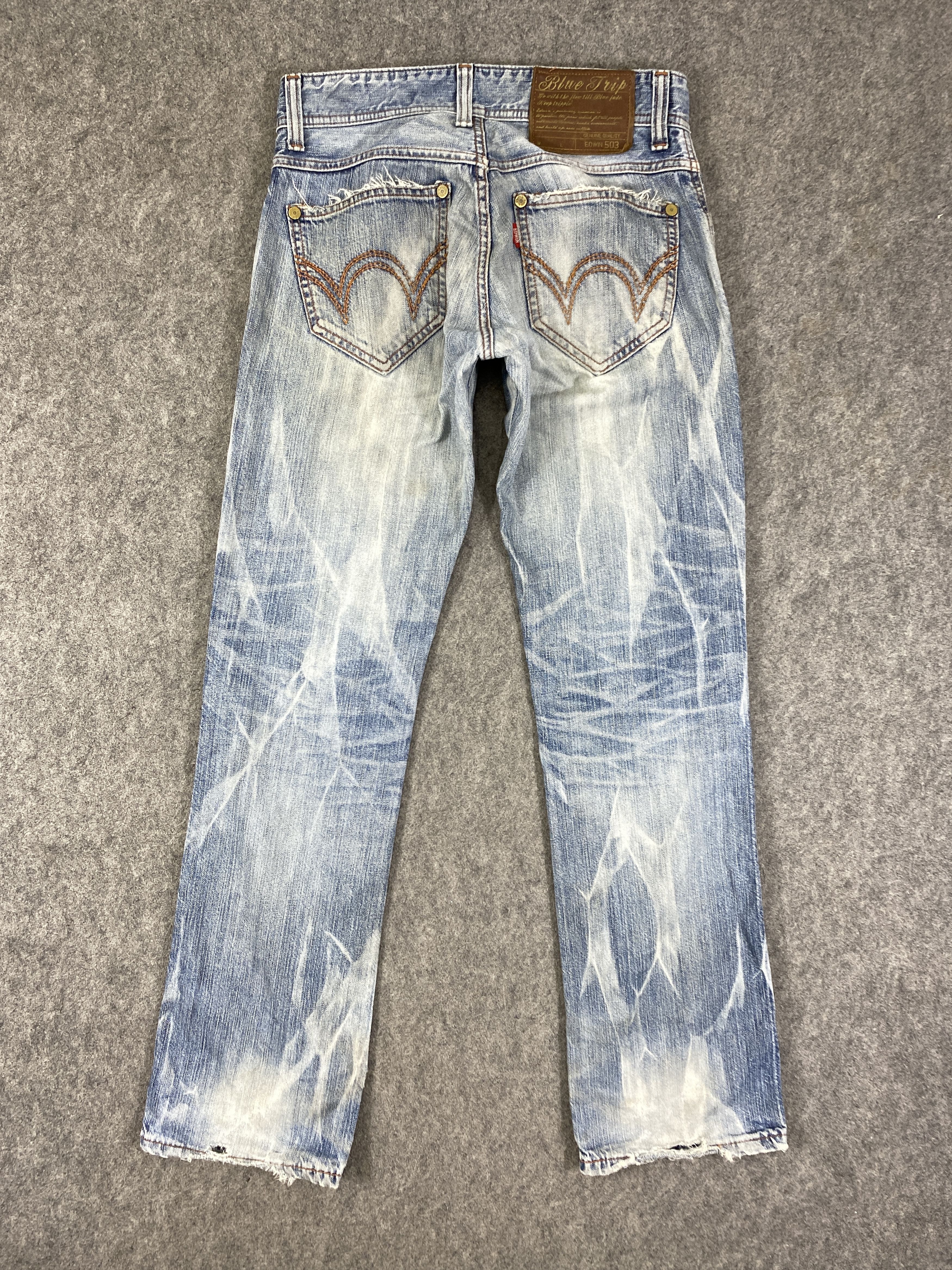 Ed Hardy Faded Blue Vintage Edwin Jeans 30x31.5 Denim - JN3267 Size US 30 / EU 46 - 2 Thumbnail