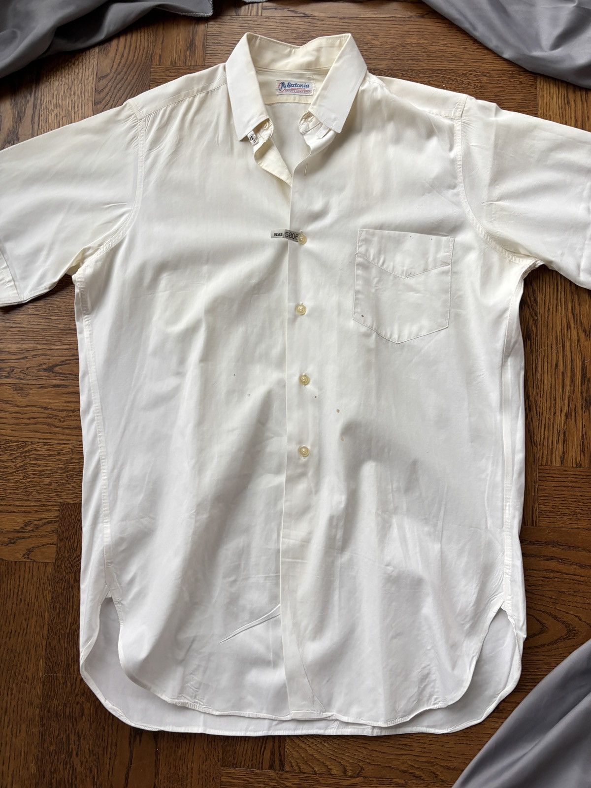 Arrow × Eaton × Vintage 1950s Sheer Shortsleeve Shirt Vintage Eatonia Sanfor Snap Bu Size US S / EU 44-46 / 1 - 9 Thumbnail