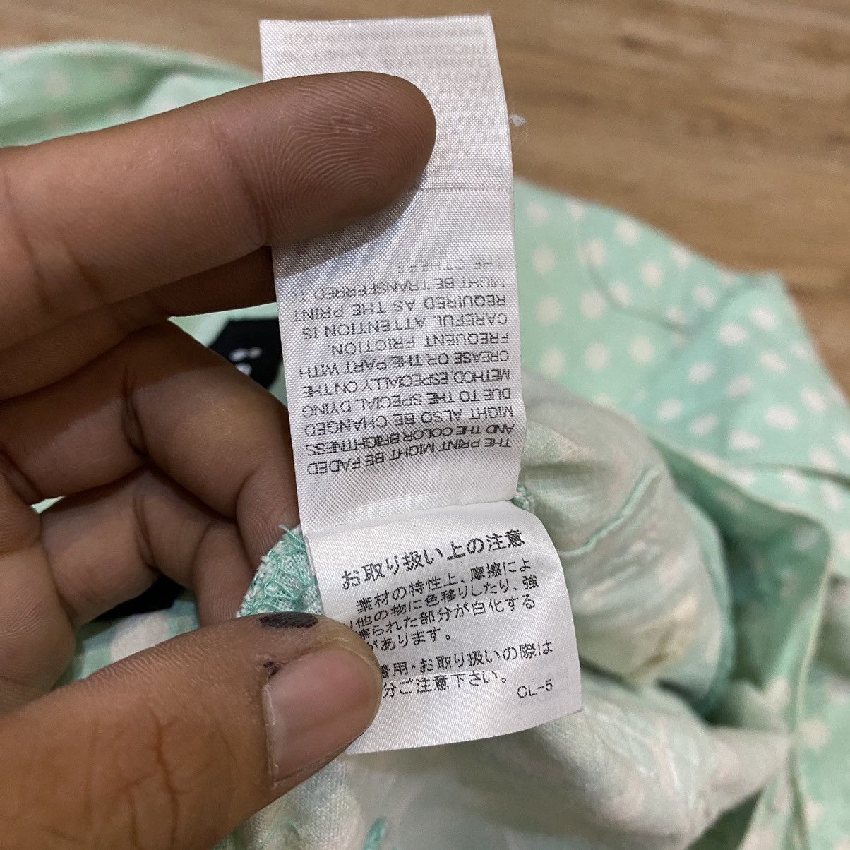 Issey Miyake 2000s Mercibeaucoup By Issey Miyake Polkadot Light Green Size US 26 / EU 42 - 15 Thumbnail