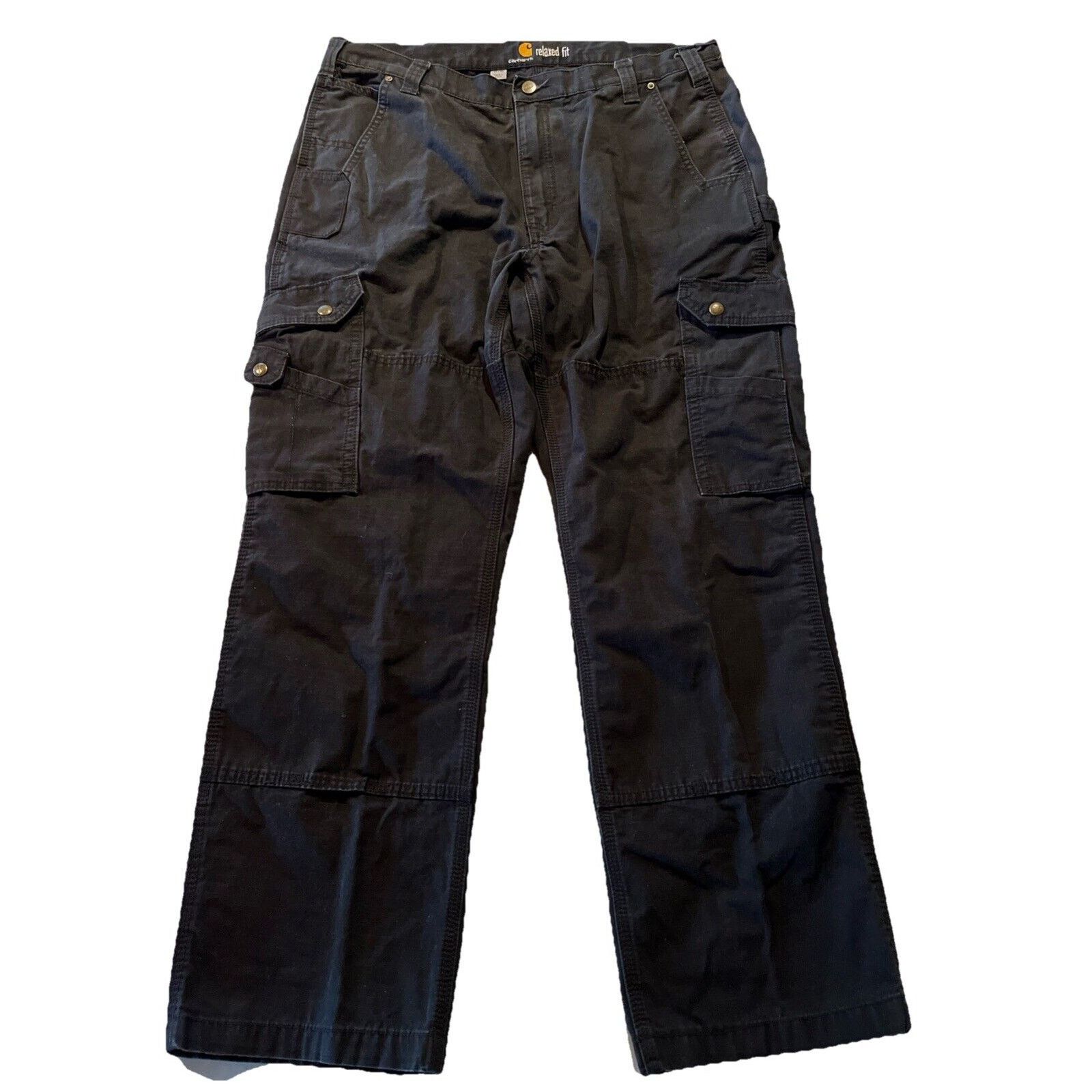 Carhartt Carhartt Men’s 38x31 Duck Canvas Double Knee Pants Black EUC Size US 38 / EU 54 - 1 Thumbnail