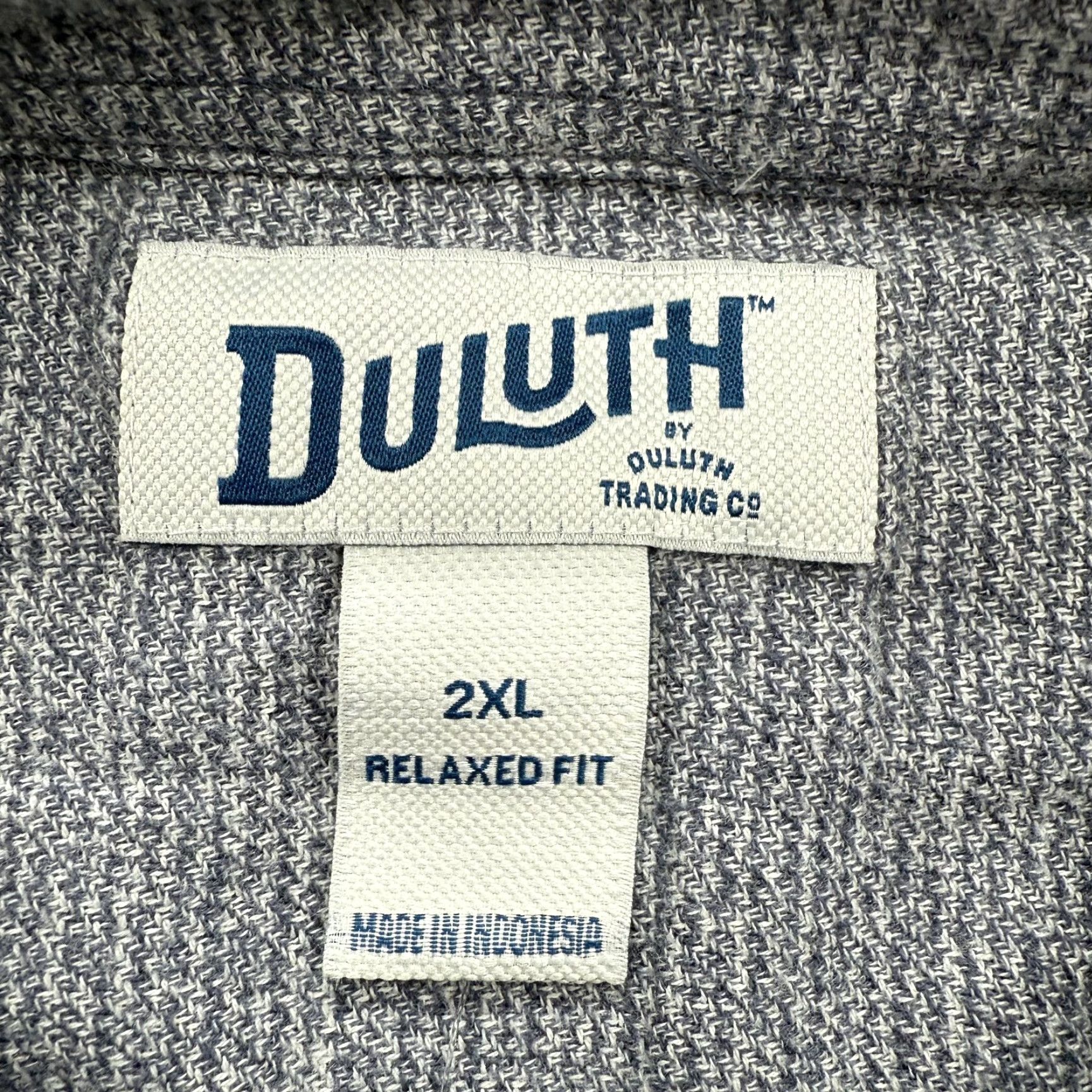Duluth Trading Company Duluth Shirt Mens 2XL Gray Free Swingin' Twist Cotton Relaxed Fit Button Up Work Shirt Size US XXL / EU 58 / 5 - 3 Thumbnail