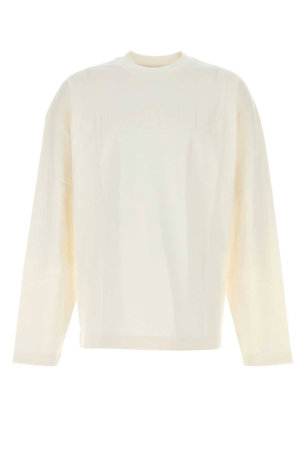 Jil Sander White Cotton T-Shirt Size US XL / EU 56 / 4 - 1 Thumbnail