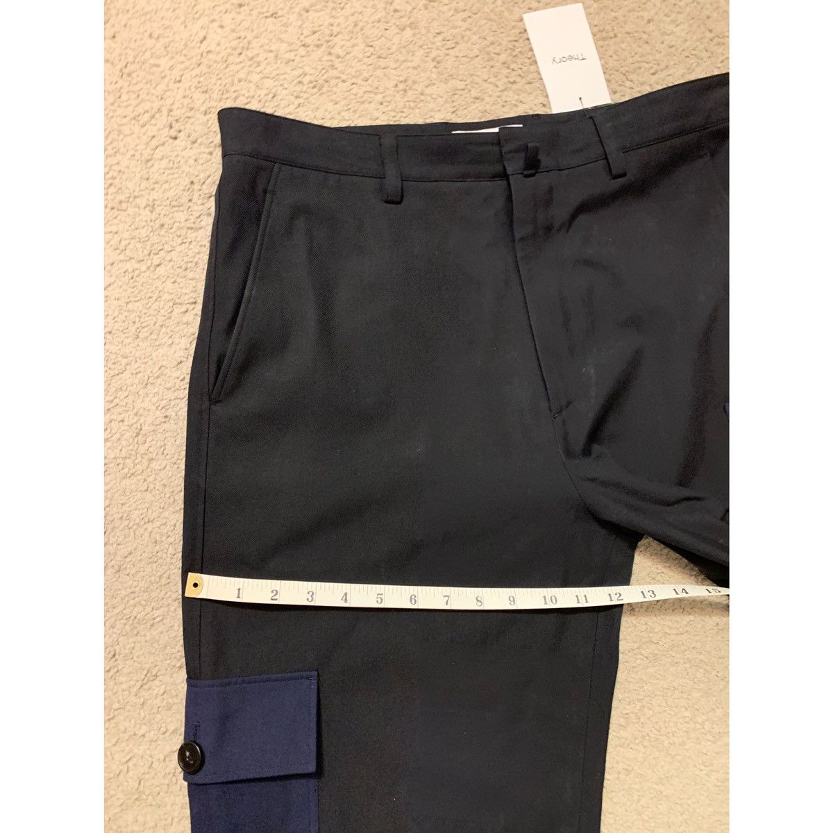 Theory THEORY PROJECT NAVY WIDE LEG CARGO PANTS Size US 32 / EU 48 - 11 Thumbnail