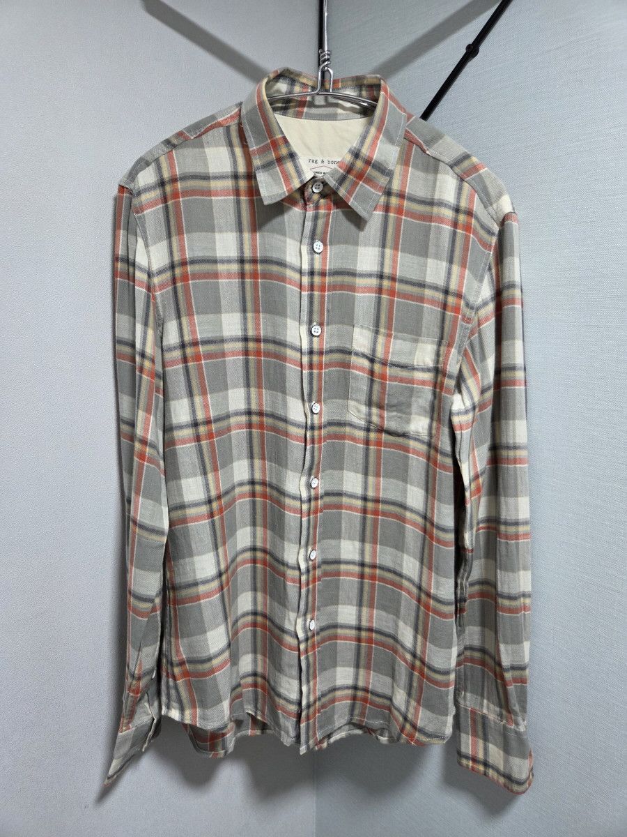 Rag & Bone **RAG & BONE Yokohama Check Shirt Size S / US 4 / IT 40 - 2 Thumbnail