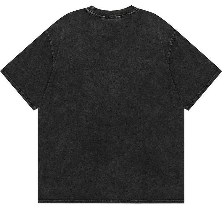 Japanese Brand Gothic White FACE Print Black T-Shirt Hipster Graphic Tees Size US XL / EU 56 / 4 - 2 Thumbnail