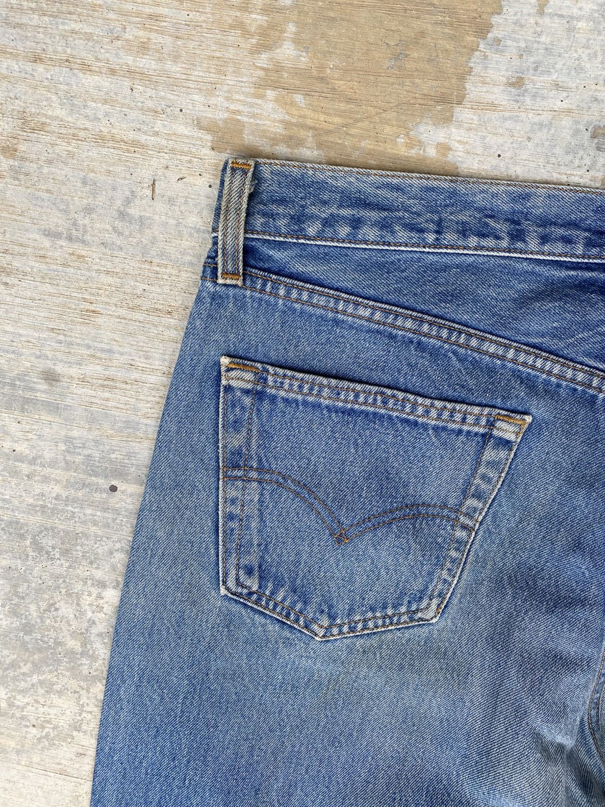 Levi's Vintage 90’s Levi's 501 X Lovers Rock Distressed Denim Size US 34 / EU 50 - 6 Thumbnail