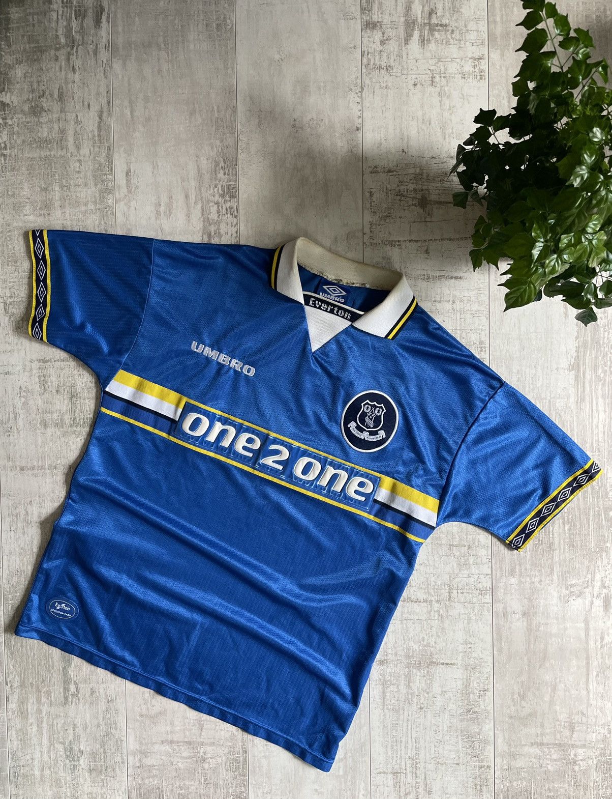 Soccer Jersey Umbro Vintage Vintage Umbro Everton Ferguson 9 Home Shirt 97 99 Jersey Grailed