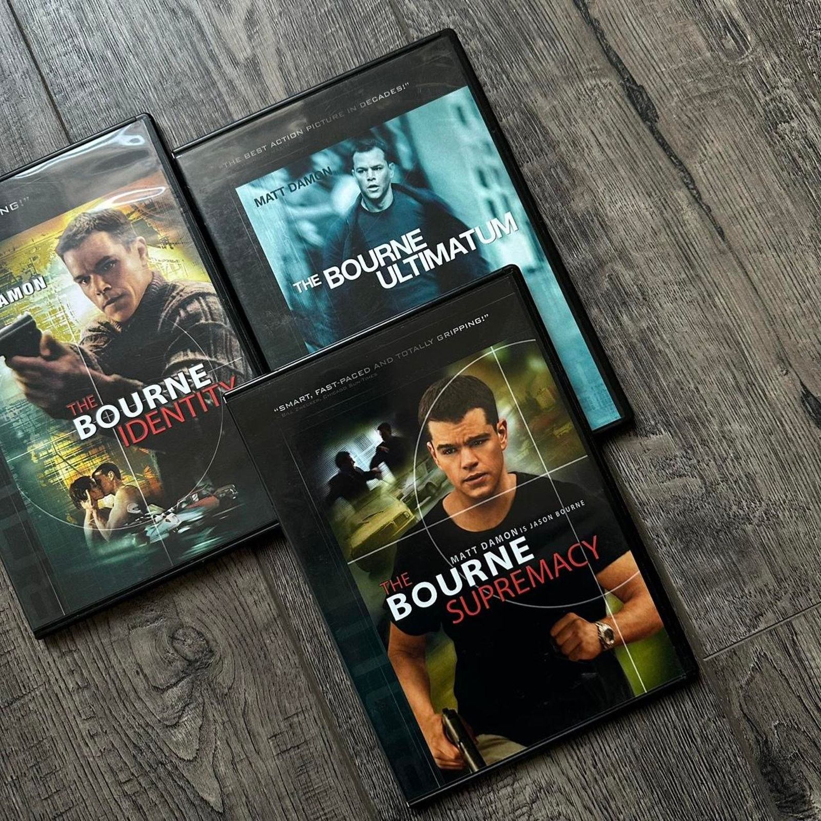 Vintage Jason Bourne Trilogy Matt Damon Action Movie DVD Lot Size ONE SIZE - 3 Thumbnail