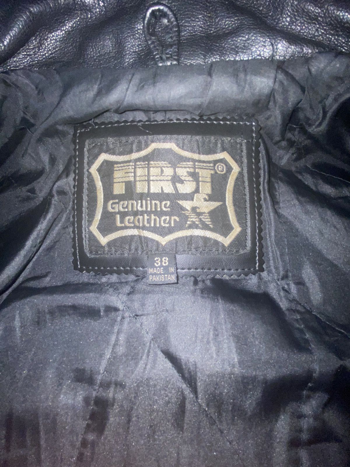 First MFG Co. × Genuine Leather FIRST GENUINE LEATHER JACKET (38) Size US XXS / EU 40 - 5 Thumbnail