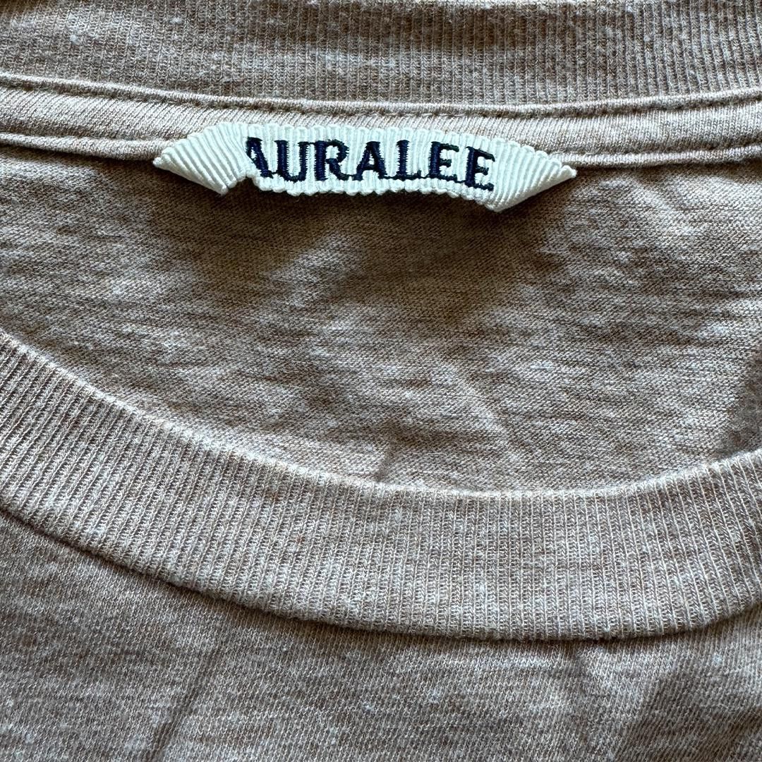 Auralee Auralee Hard Twist Cotton Cashmere Brown Tee (4) Size US XL / EU 56 / 4 - 2 Thumbnail