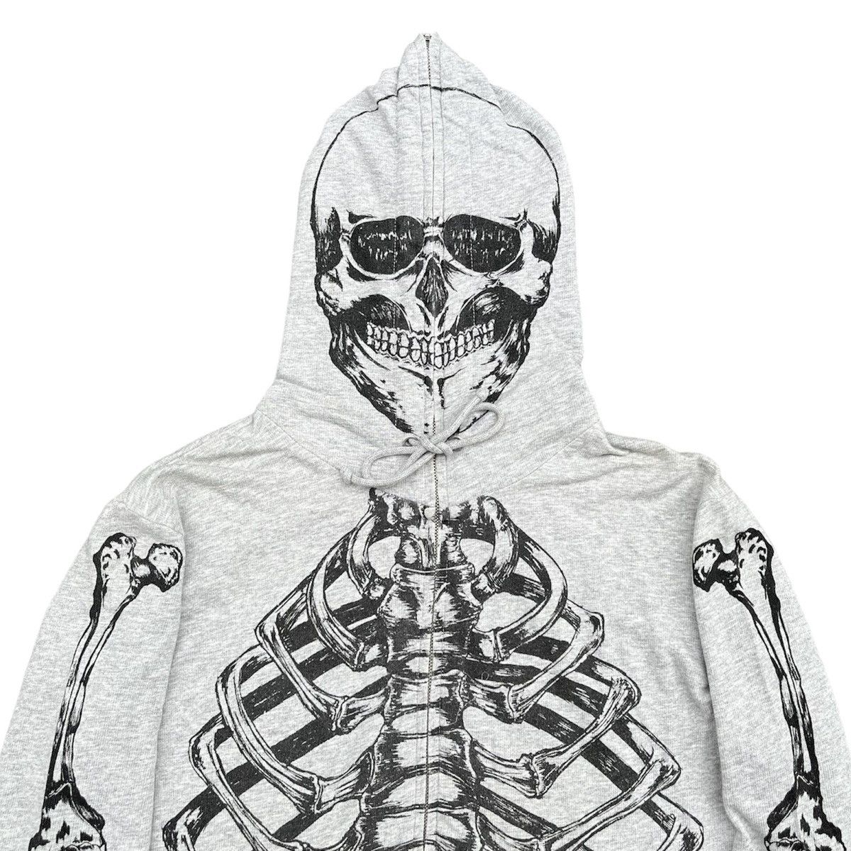 Seditionaries 2000s Glad News Skulls Skeleton Bone Full Zip Hoodie Lgb Goa Size US M / EU 48-50 / 2 - 6 Thumbnail