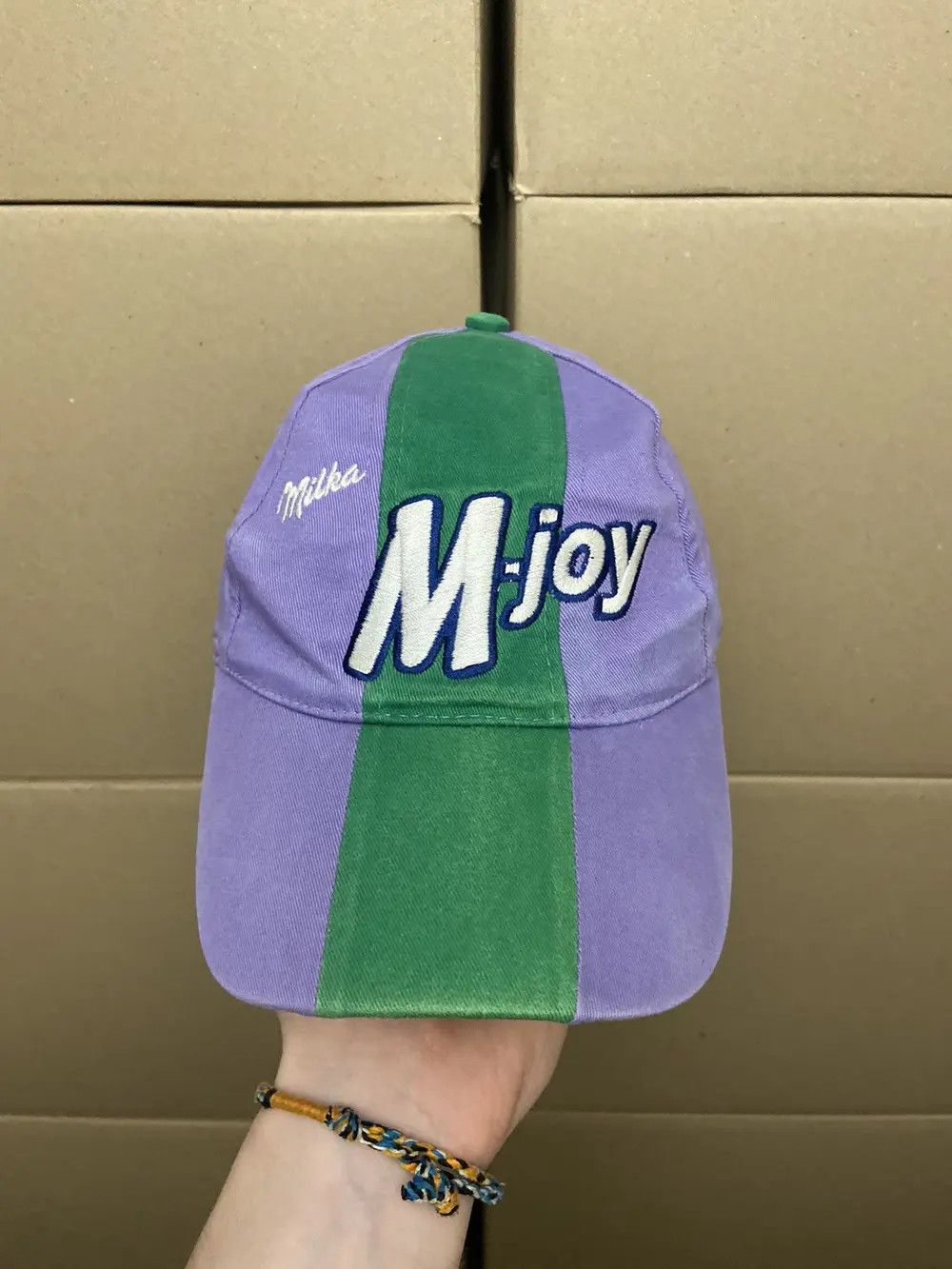 Vintage VINTAGE MILKA M-JOY PROMO CAP HAT Y2K SKATE STREETWEAR USA Size ONE SIZE - 7 Thumbnail