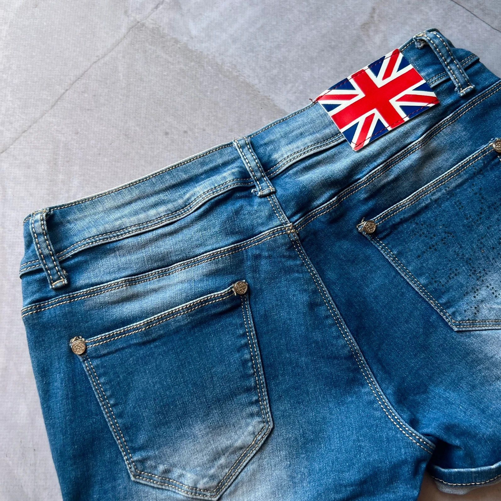 Hysteric Glamour × Undercover 00s Y2K British Flag Distressed Faded Mini Skirt miss sixty Size 27" / US 4 / IT 40 - 2 Thumbnail