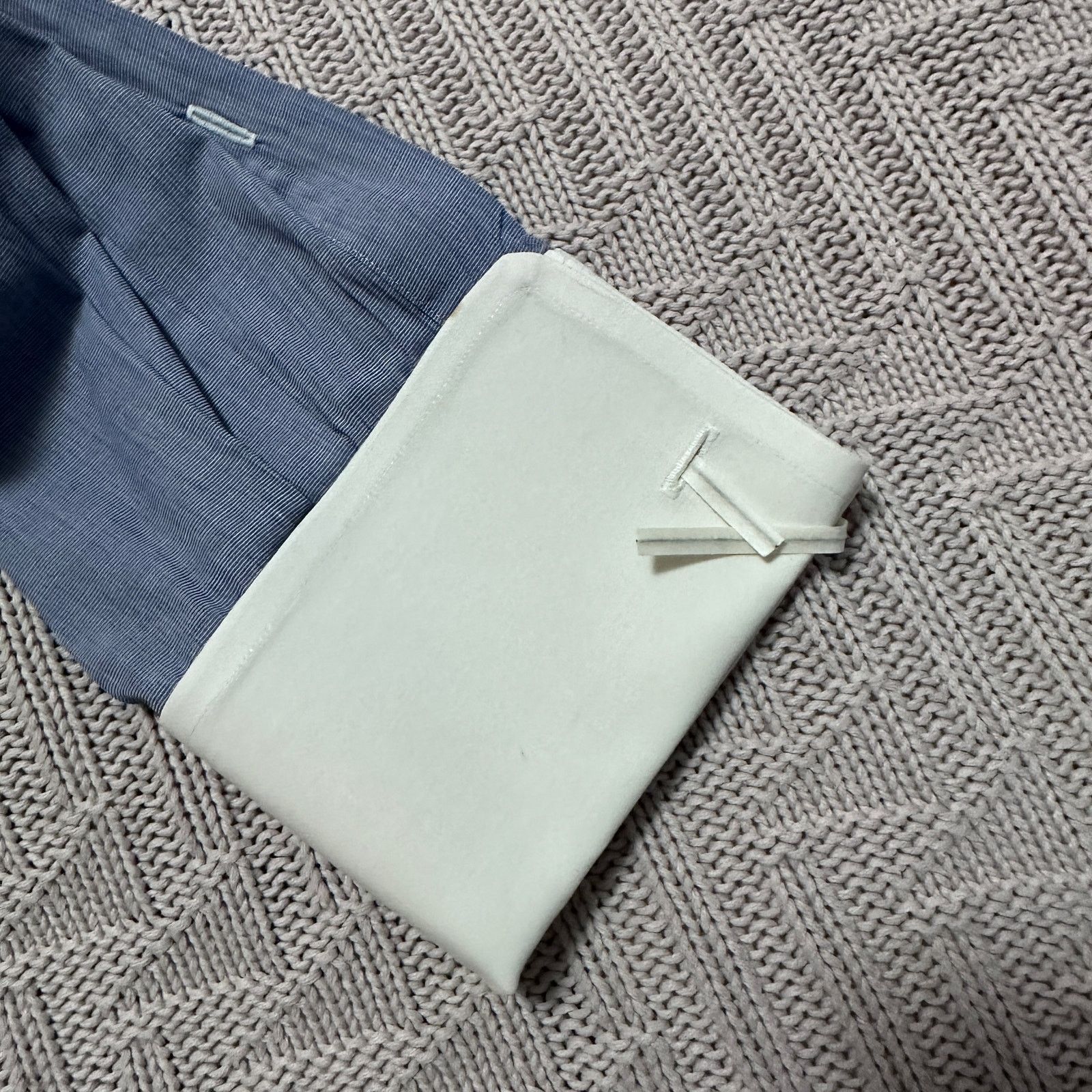 Burberry Vintage Burberry blue with white cuff and collar button down Size US L / EU 52-54 / 3 - 4 Thumbnail