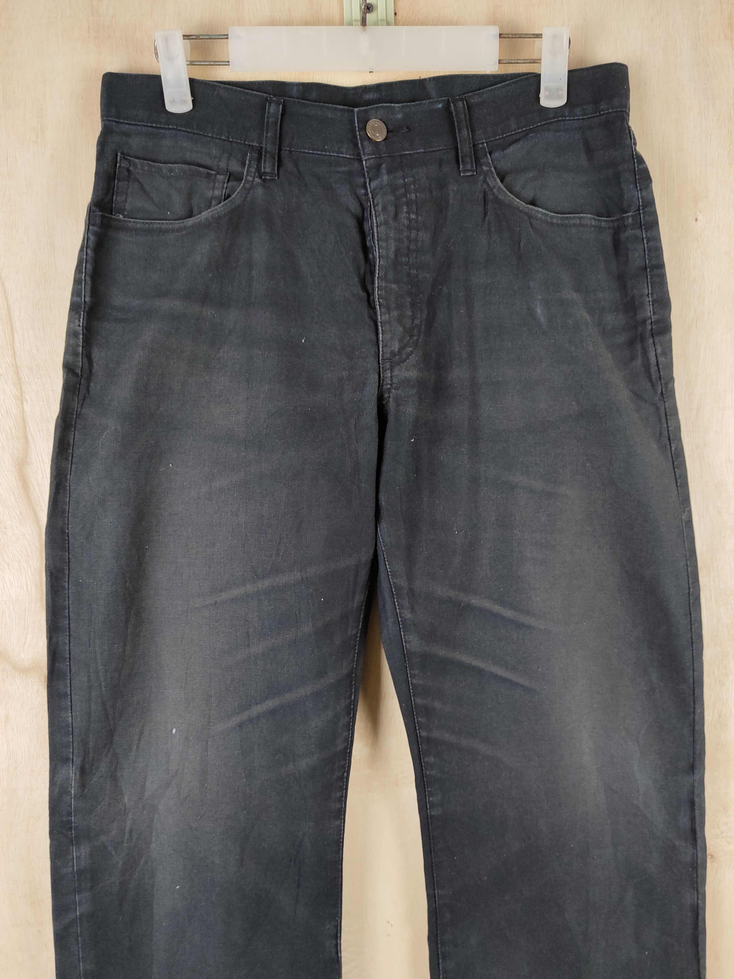 Japanese Brand Uniqlo Black faded vintage Casual Pants #S2503 Size US 31 - 2 Thumbnail