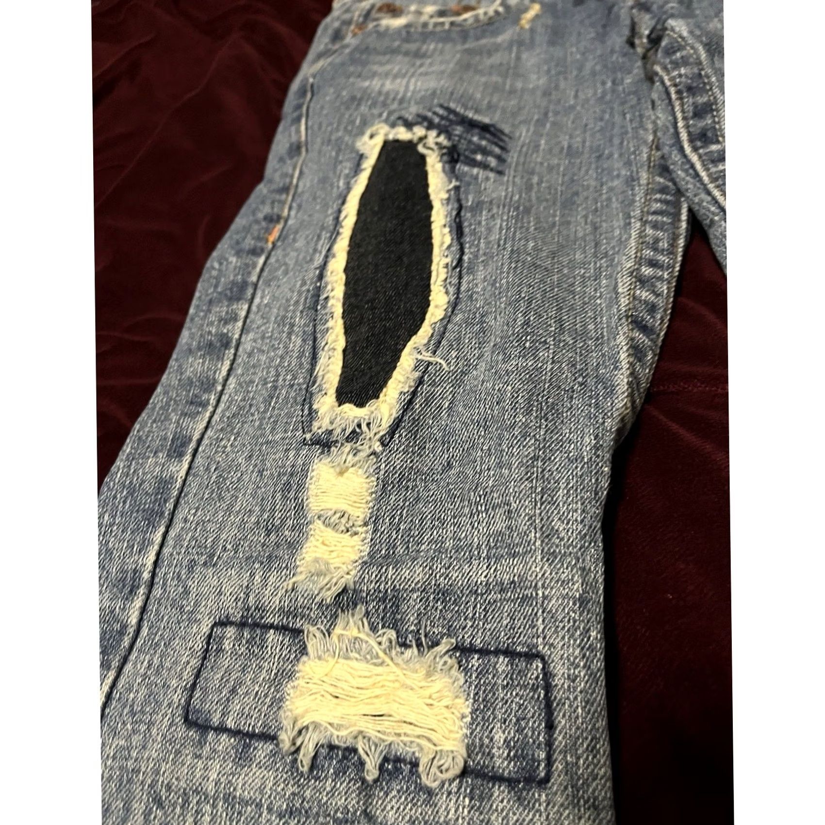 True Religion True Religion Jeans Distressed Blue Denim Made in USA Size 27 Womens Bootcut Regular Denim Size 27" / US 4 / IT 40 - 4 Thumbnail