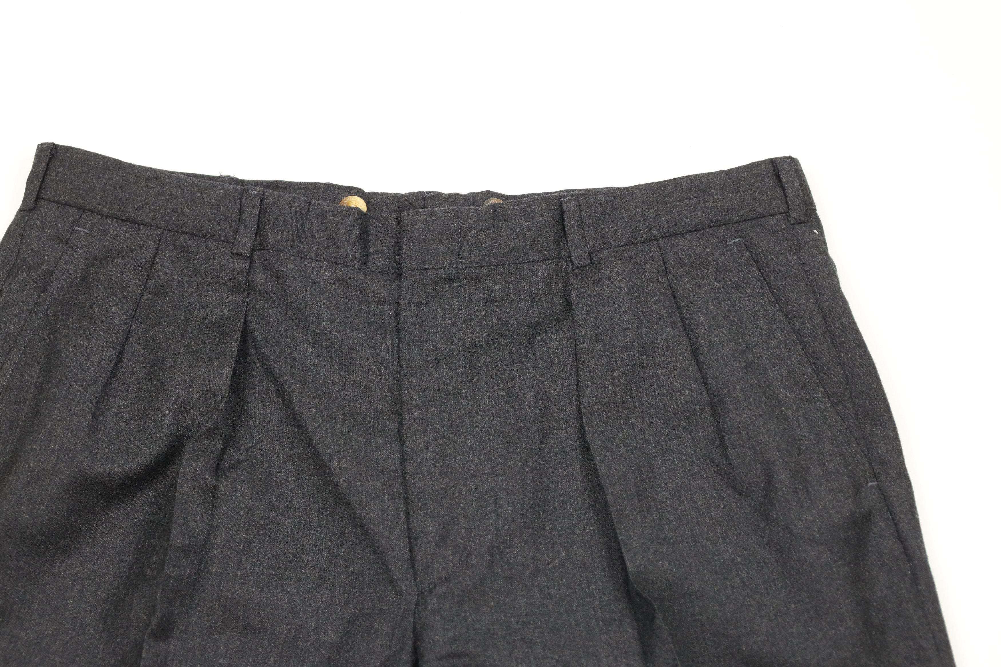 Lands' End × Vintage Vintage 90s Lands End Wide Leg Chino Pants Charcoal Gray USA Size US 38 / EU 54 - 2 Thumbnail