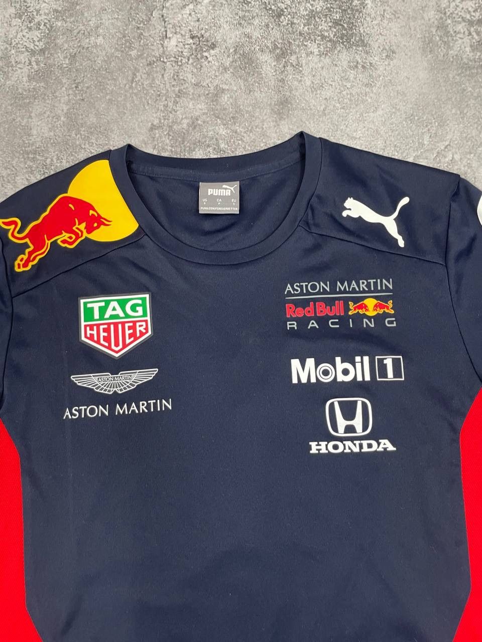 Puma Puma Red Bull Racing Aston Martin F1 Team Men T-Shirt Navy Size US S / EU 44-46 / 1 - 2 Thumbnail