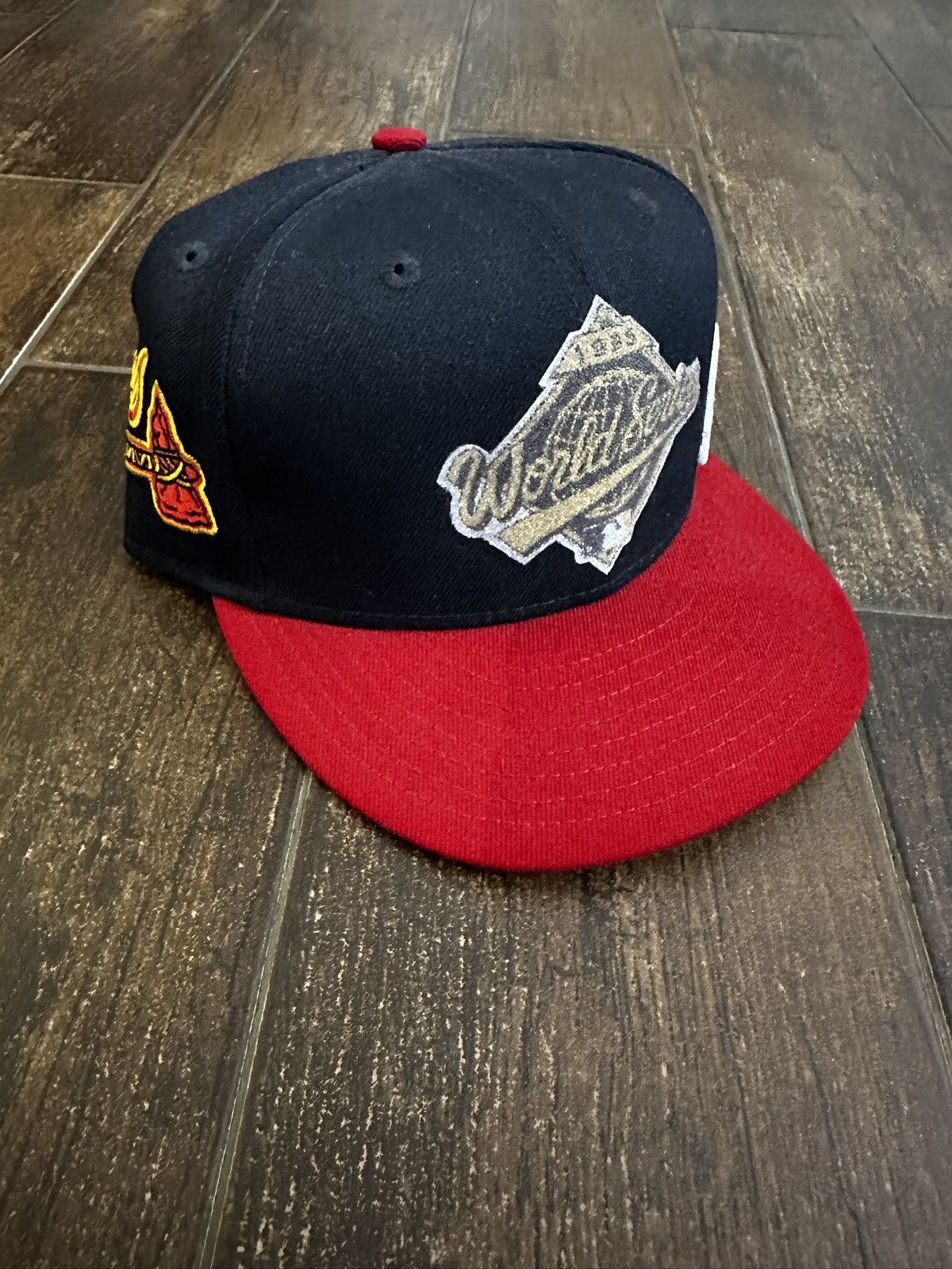 MLB Atlanta Braves Quavo Huncho 1995 World Series Fitted 7 3/8 Size ONE SIZE - 1 Thumbnail