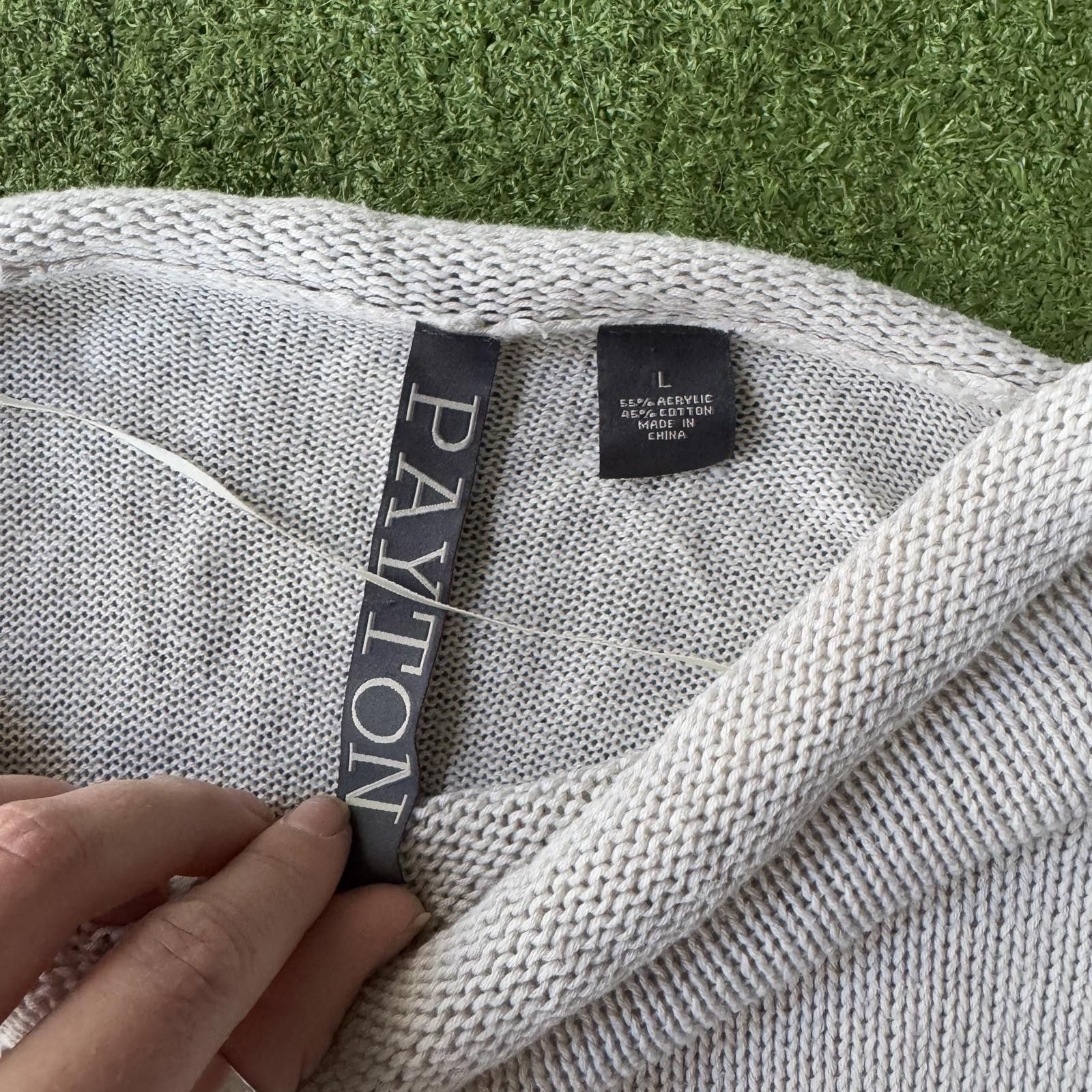 Designer Cozy PAYTON Knit Sweater in Cream Size ONE SIZE - 2 Thumbnail